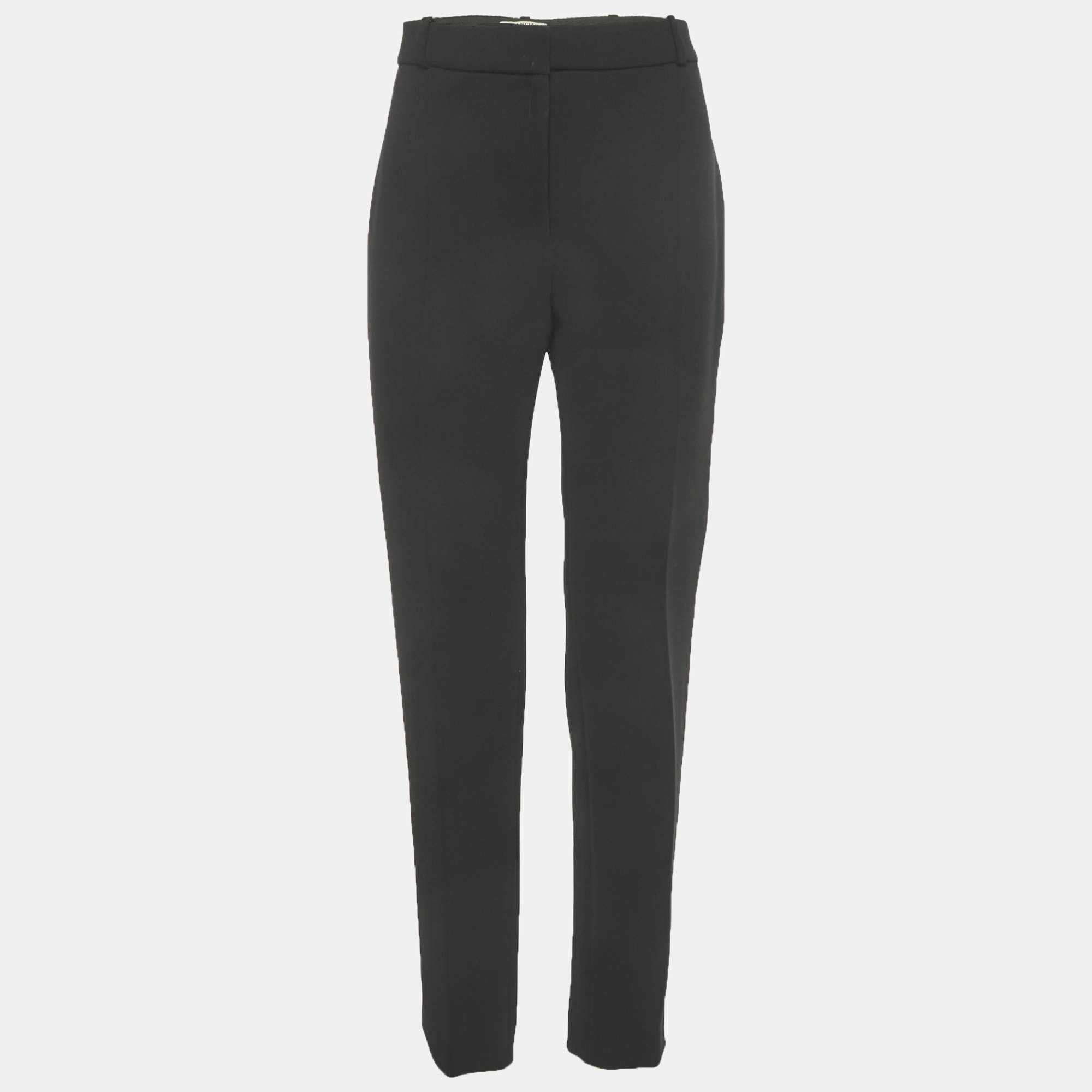 مملوكة مسبقًا Balenciaga Black Crepe Tailored Trouser M 