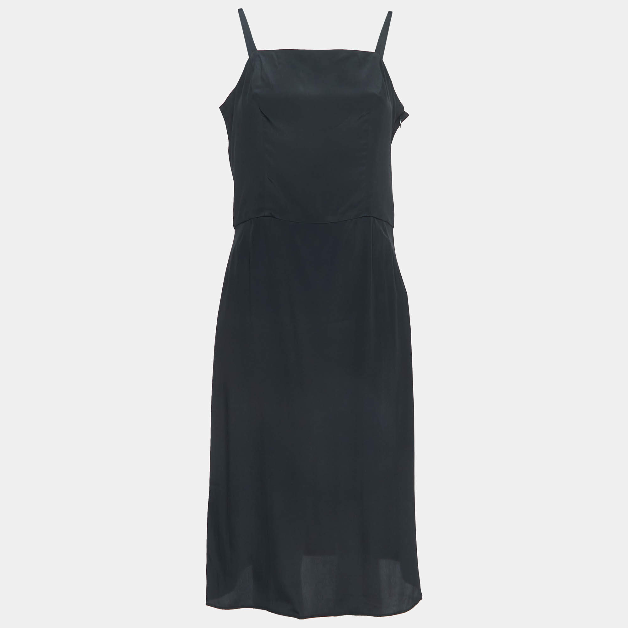 【BALENCIAGA】BALENCIAGA Crepe Mini Dress BLACK Balenciaga Mini Dress in Black | FWRD