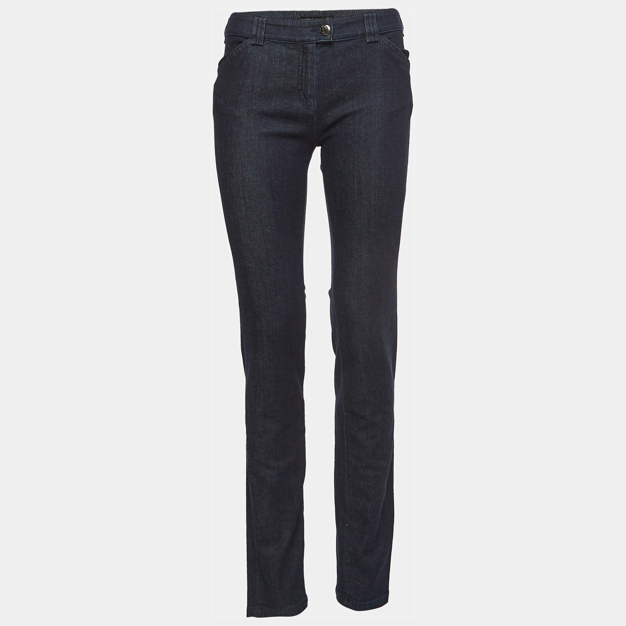 Balenciaga Navy Blue Denim Slim Fit Jeans M Waist 32''
