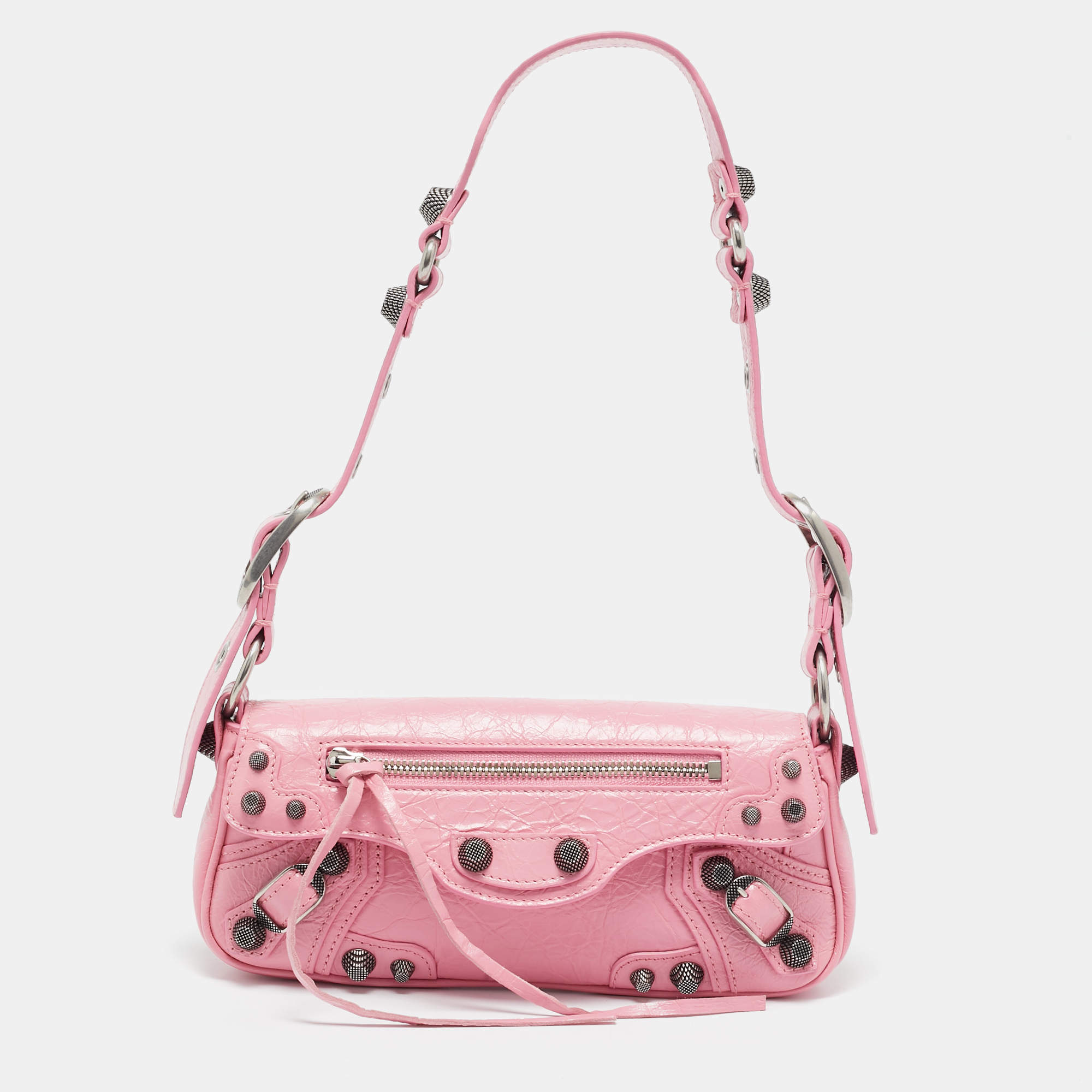 Balenciaga Pink Leather Le Cagole S Sling Bag