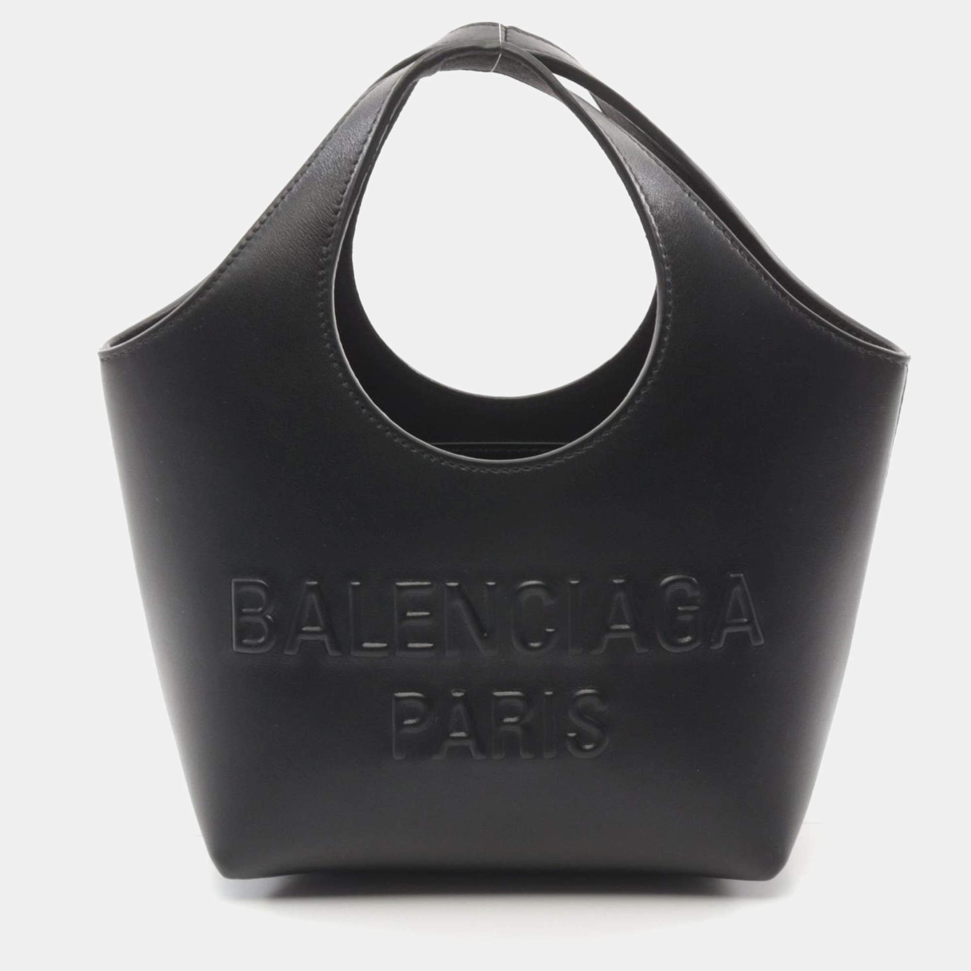 Balenciaga Mary Kate XS Black Leather Tote Bag