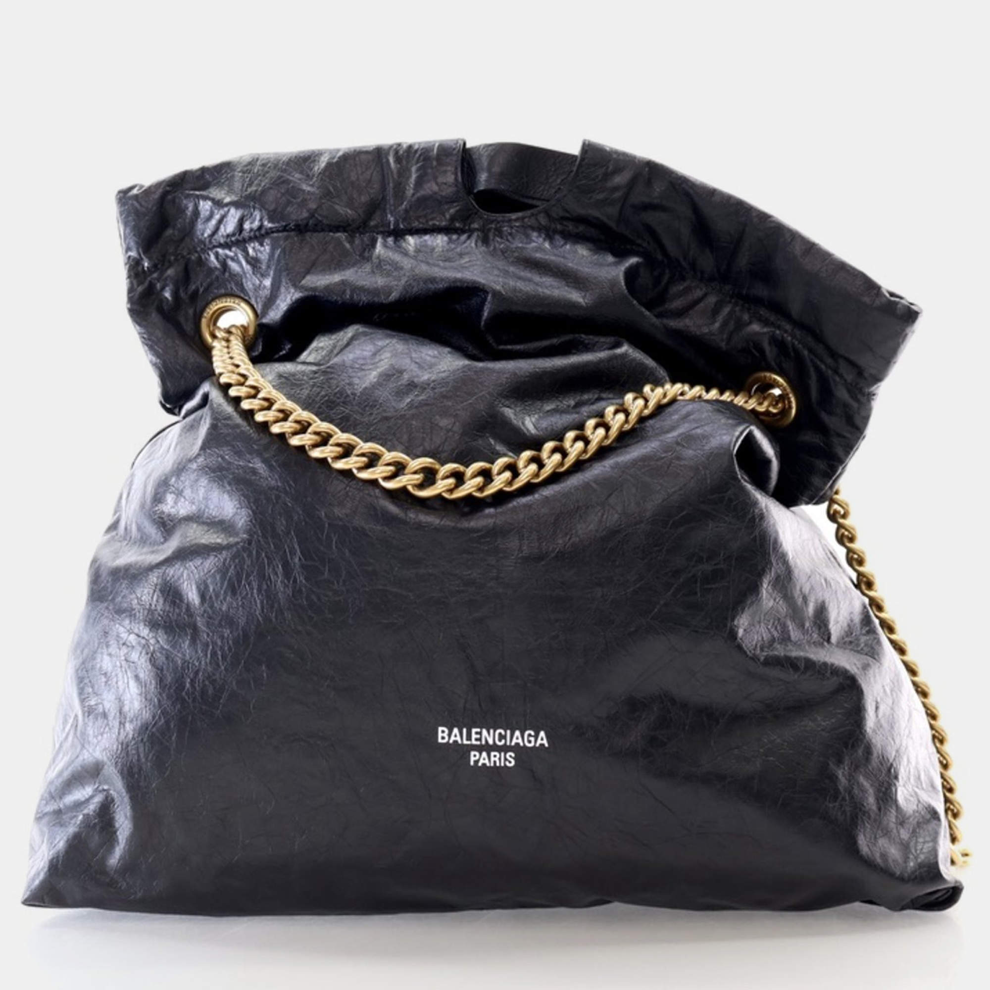 Balenciaga Medium Calfskin Crush Tote Bag