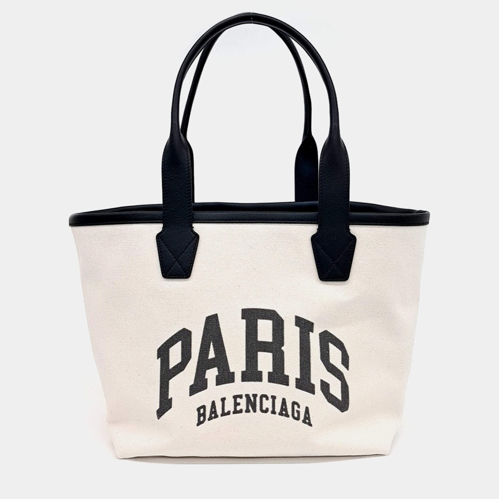 Balenciaga Beige Fabric Tote Bag