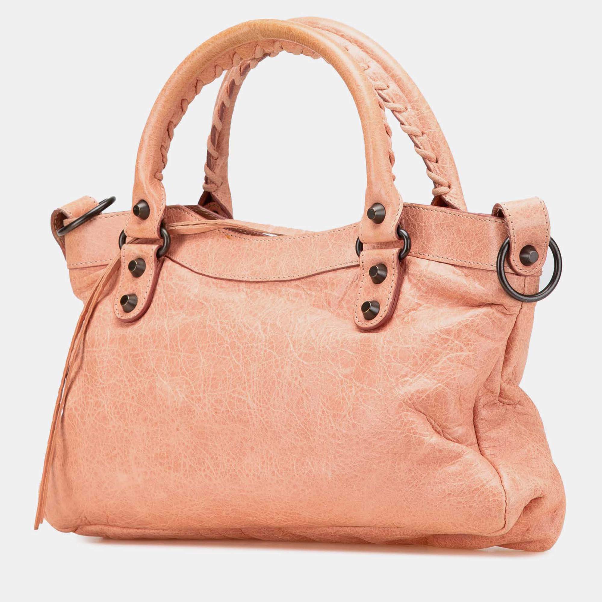 バッグ Balenciaga The First Shoulder Bag Pink BALENCIAGA The First Hand Bag 2Way Pink Shoulder Bag Mirror
