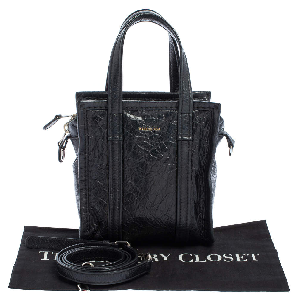 Balenciaga Black Leather XS Bazar Shopper Tote Balenciaga TLC