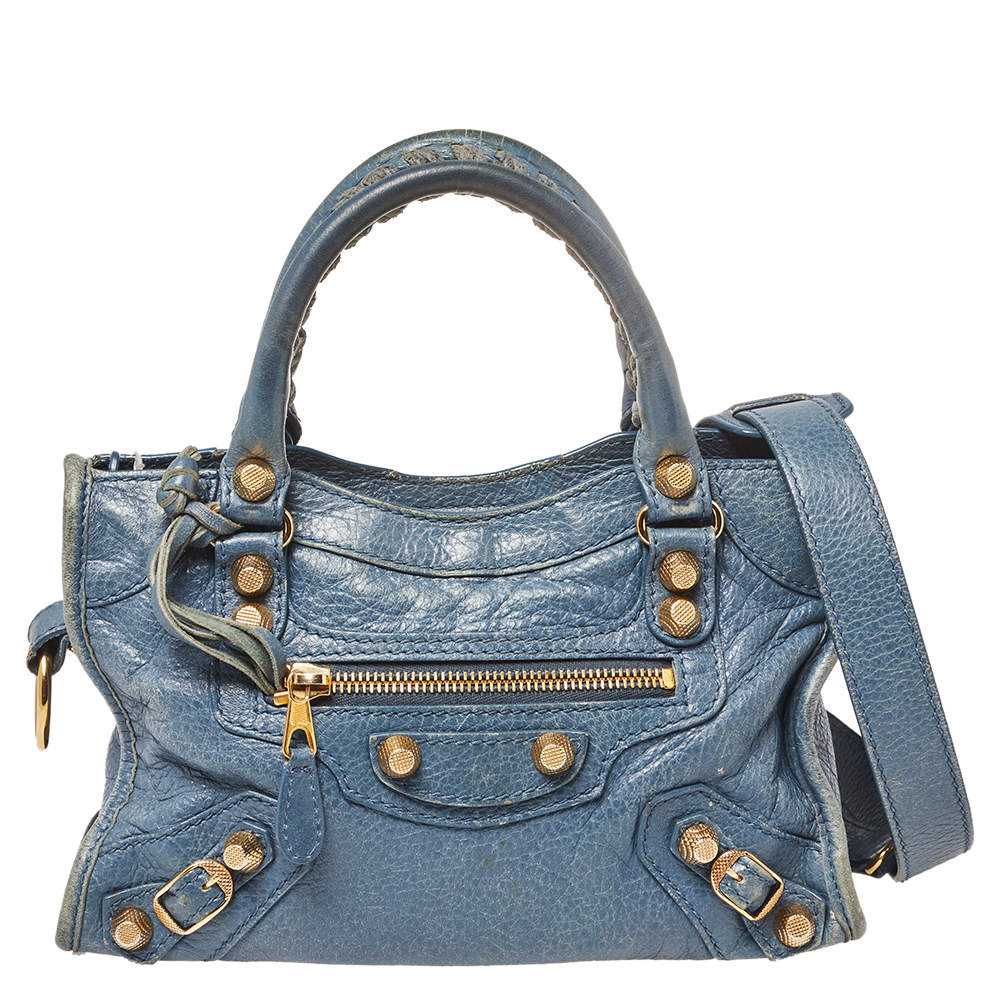 Pre Owned Balenciaga Conard Leather Mini Classic City Tote