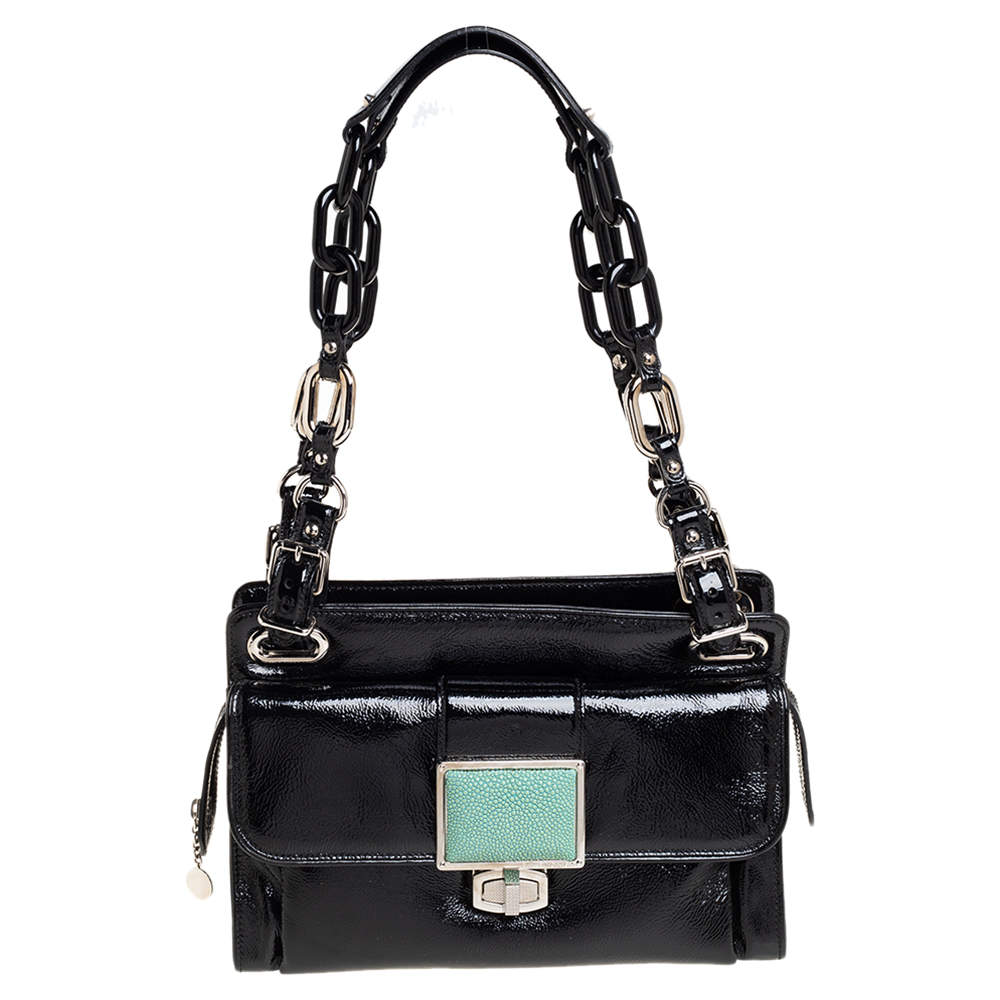 balenciaga patent leather bag