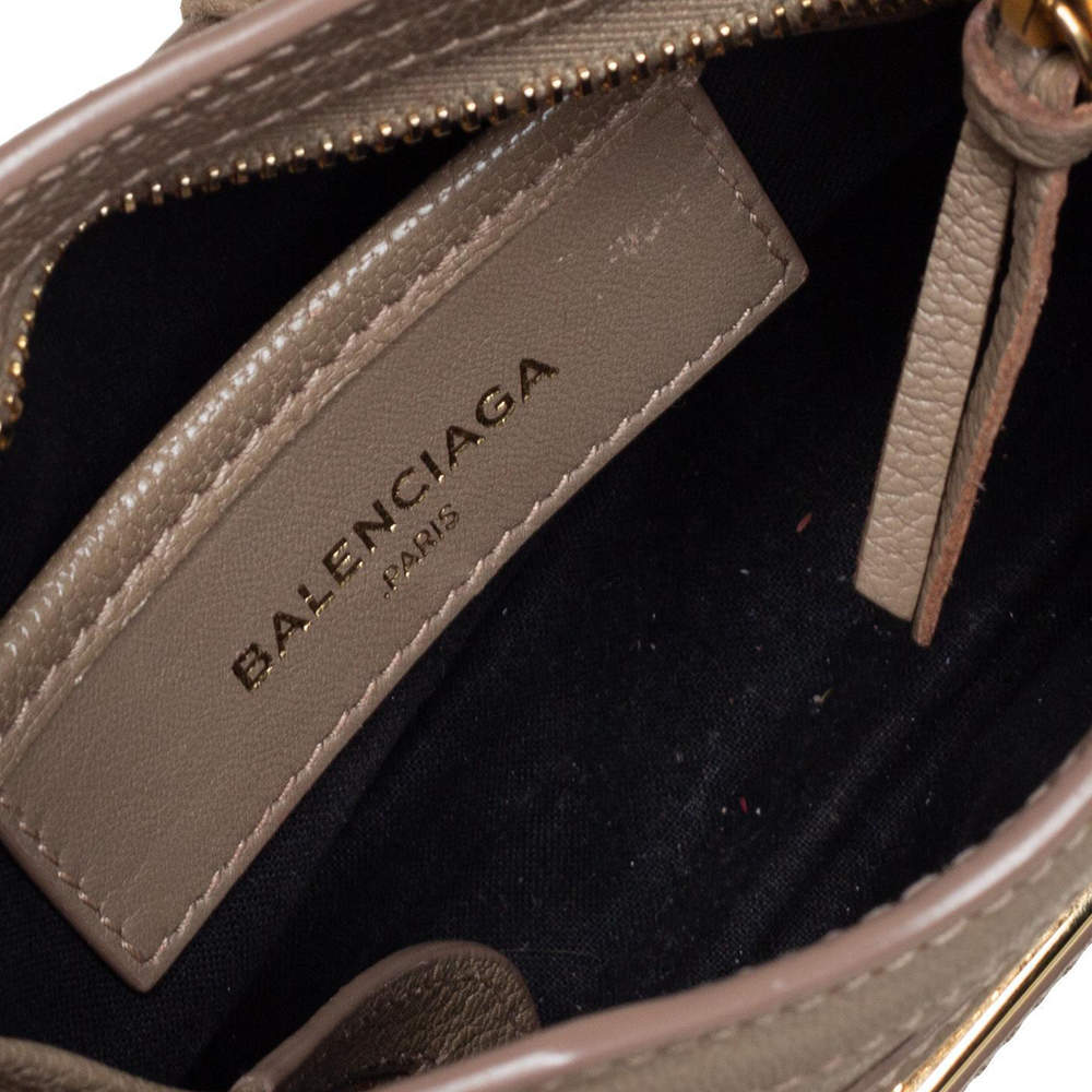 Balenciaga Latte Leather Nano Classic Metallic Edge City Crossbody Bag  Balenciaga | The Luxury Closet