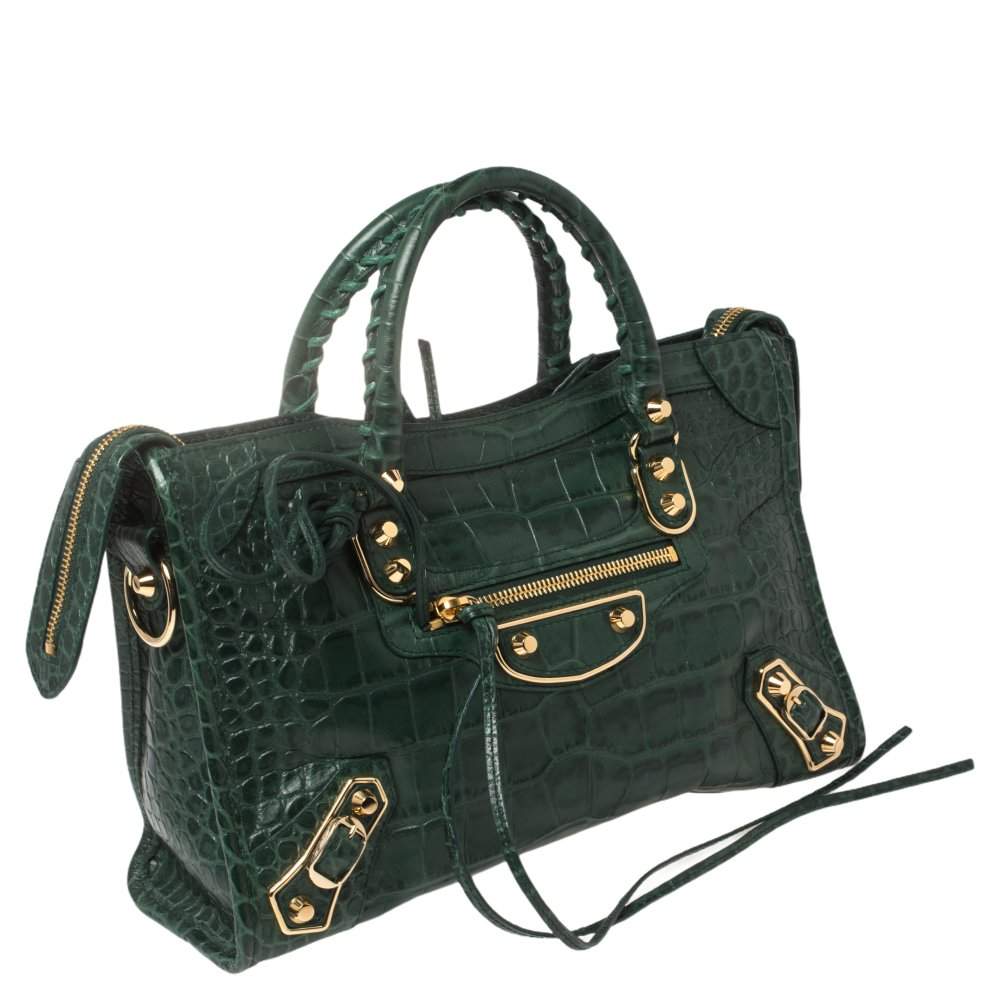 small green balenciaga bag