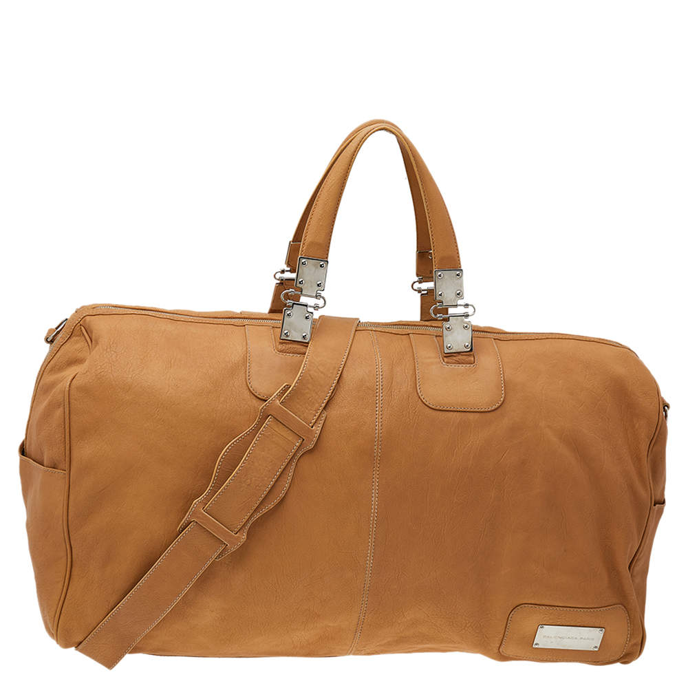 Balenciaga Sand Beige Leather Linea Metallica Bag