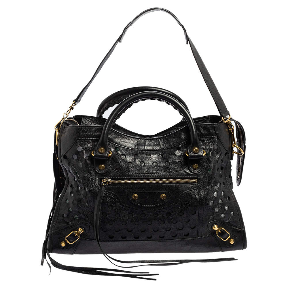 Balenciaga Classic City Perforated Mini Satchel Bag