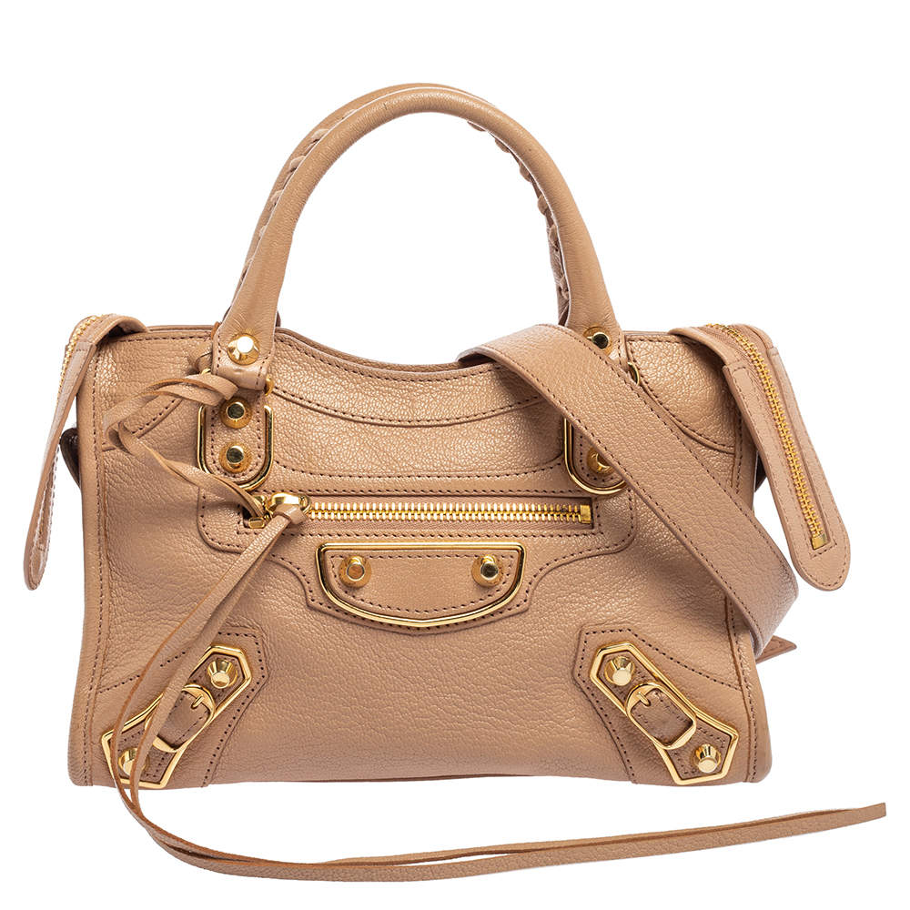 Balenciaga ベージュ ミニシティ　ゴールド BALENCIAGA バレンシアガ 2wayバッグ クラシックミニシティ