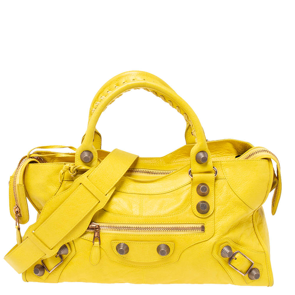 Balenciaga Yellow Leather GRGH Part Time Tote Balenciaga | The Luxury ...