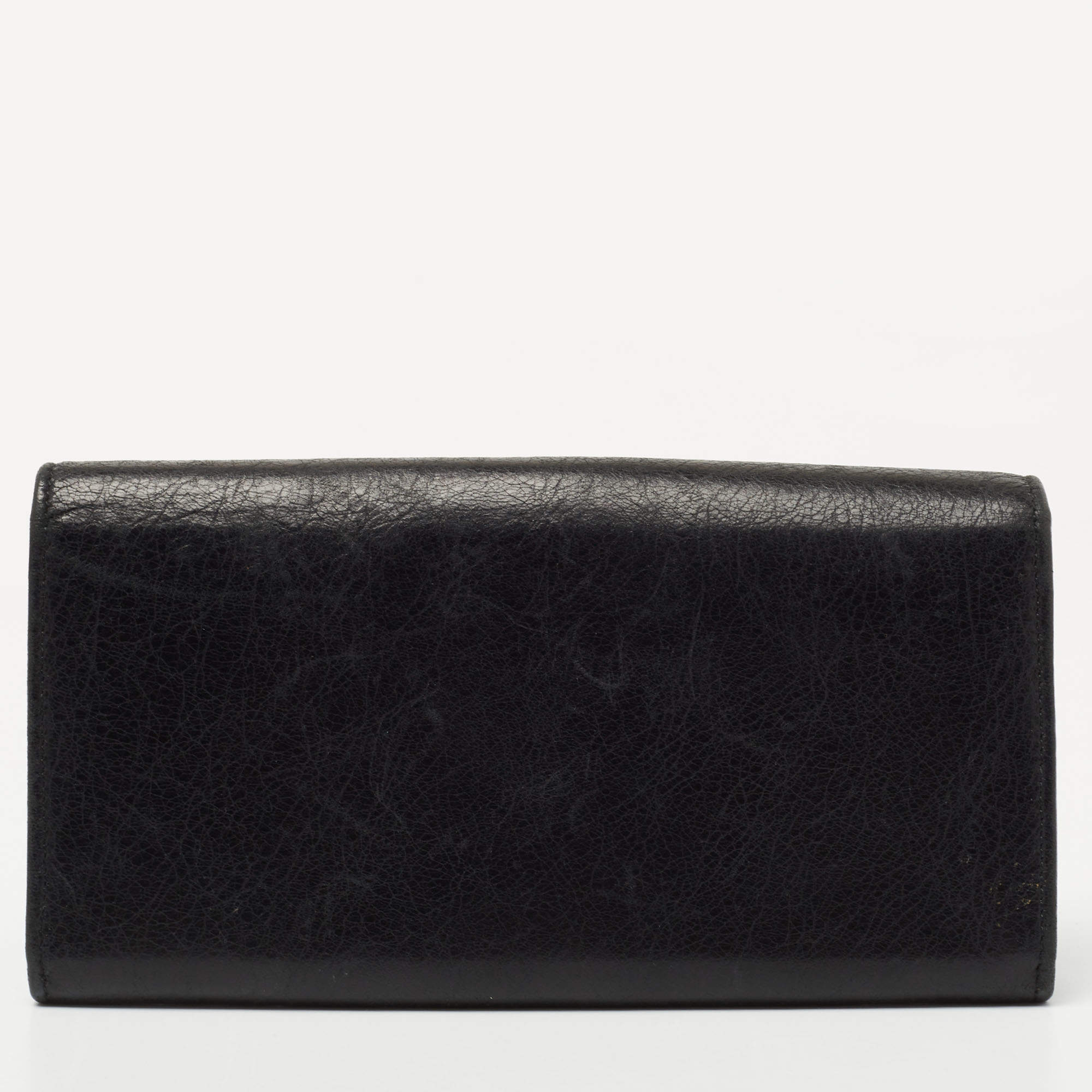 Balenciaga Everyday Large Continental Leather Logo Wallet – STYLISHTOP