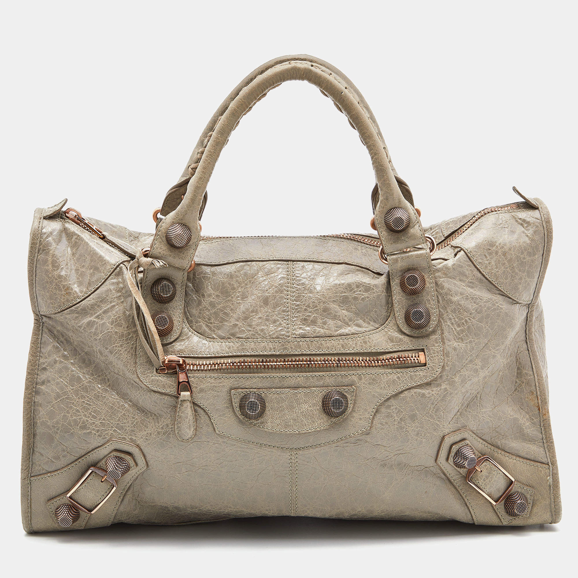 مملوكة مسبقًا Balenciaga Papyrus Leather GRGH Work Tote