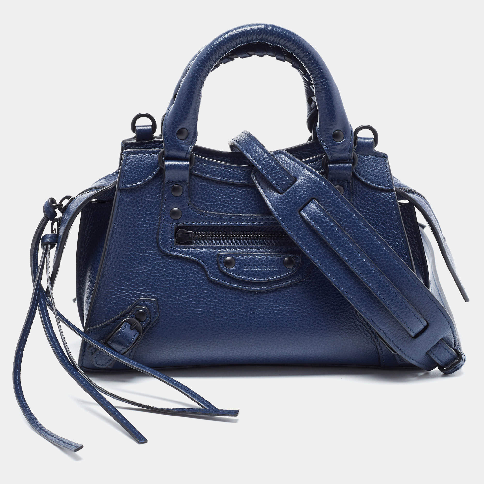 Blue snakeskin tote bag | Bags, Balenciaga city bag, Tote