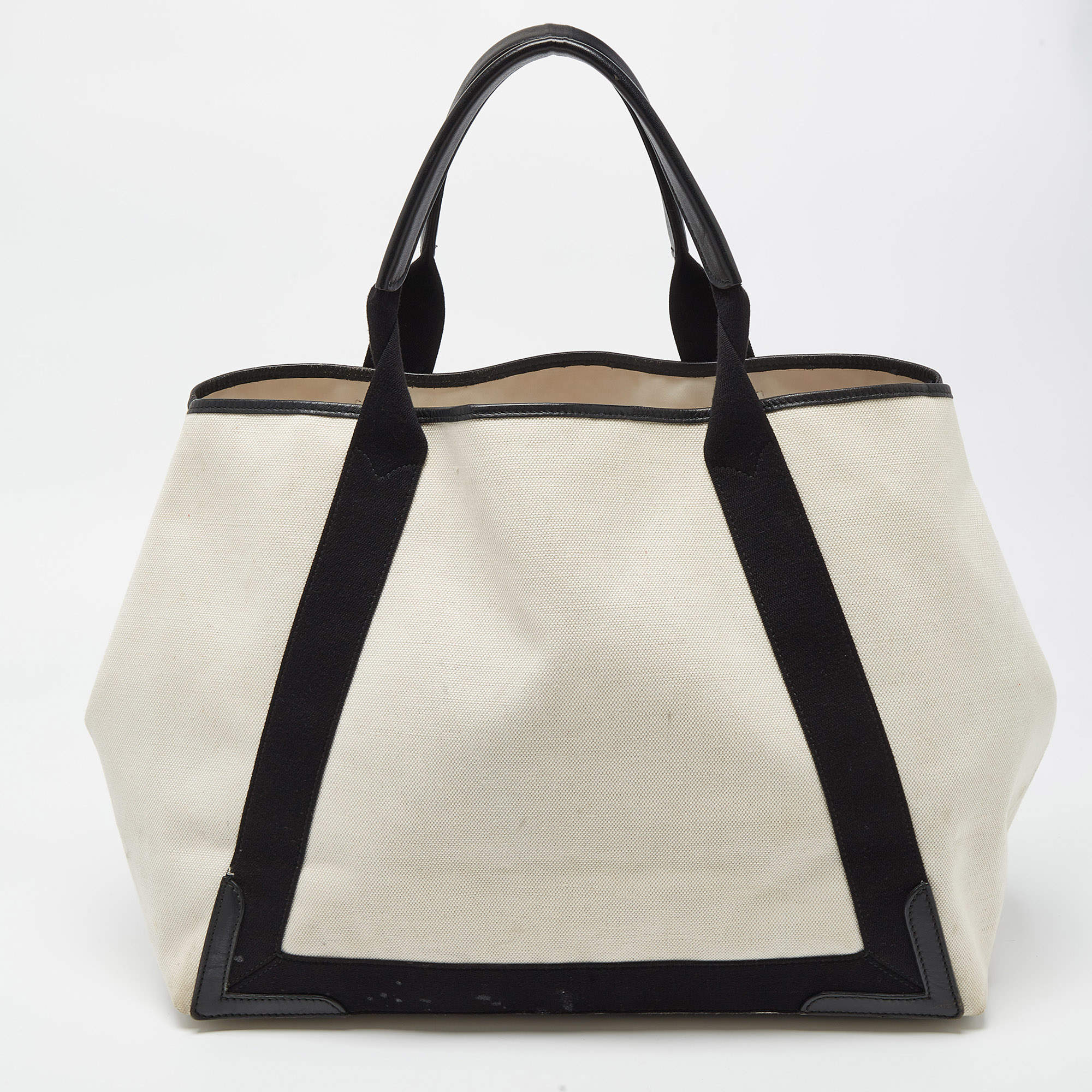 Laundry cabas leather handbag Balenciaga Black in Leather - 37520893