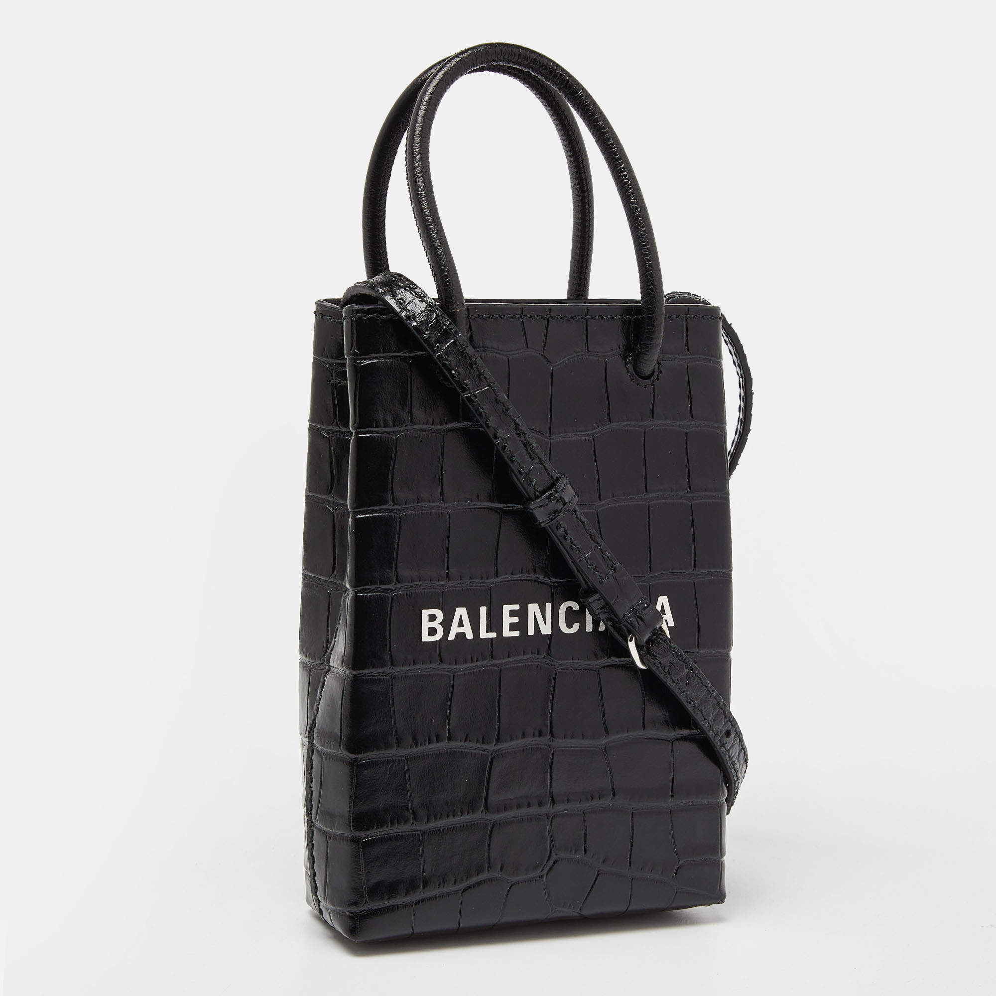 Balenciaga croc discount phone bag