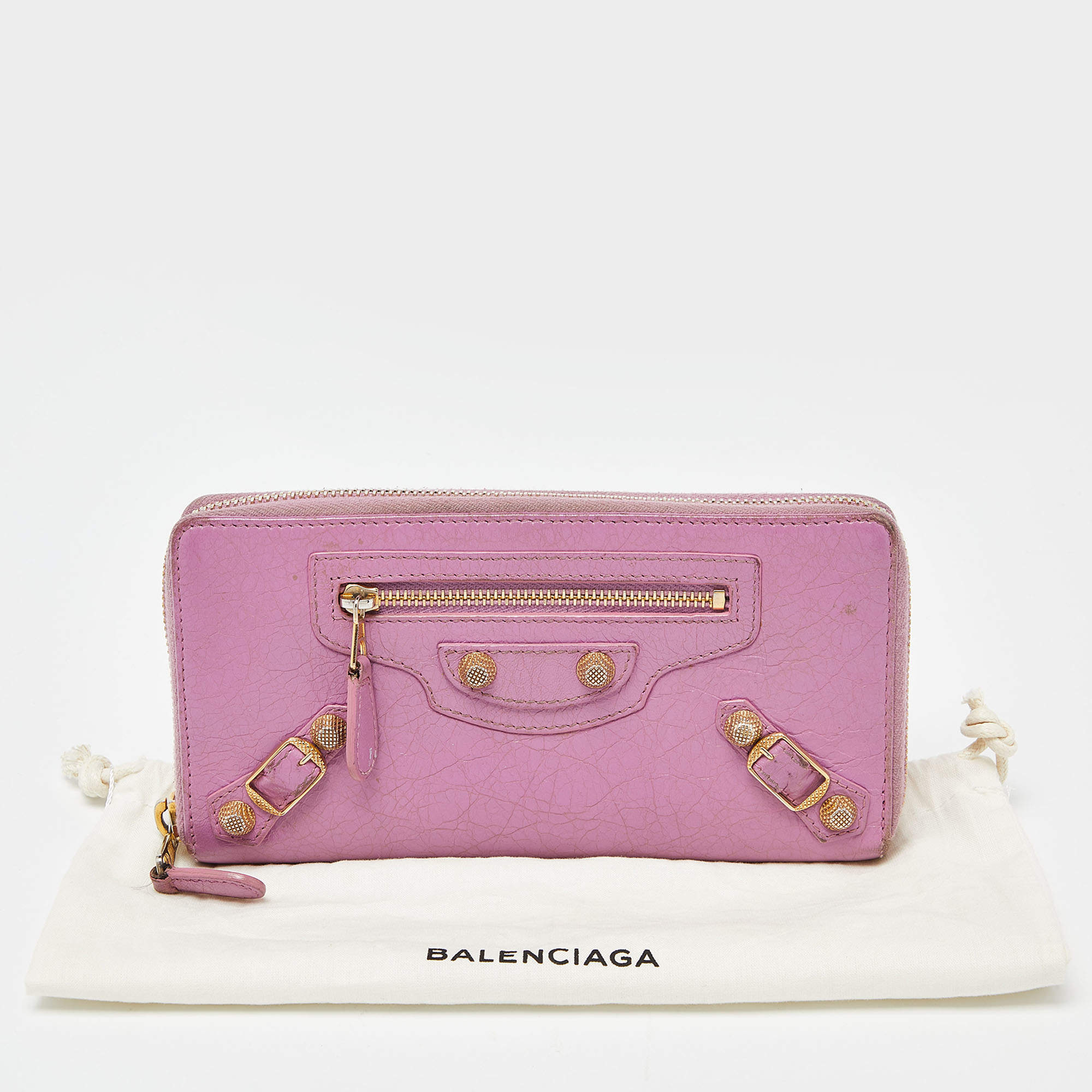 Balenciaga Papier Continental Zip Around Wallet