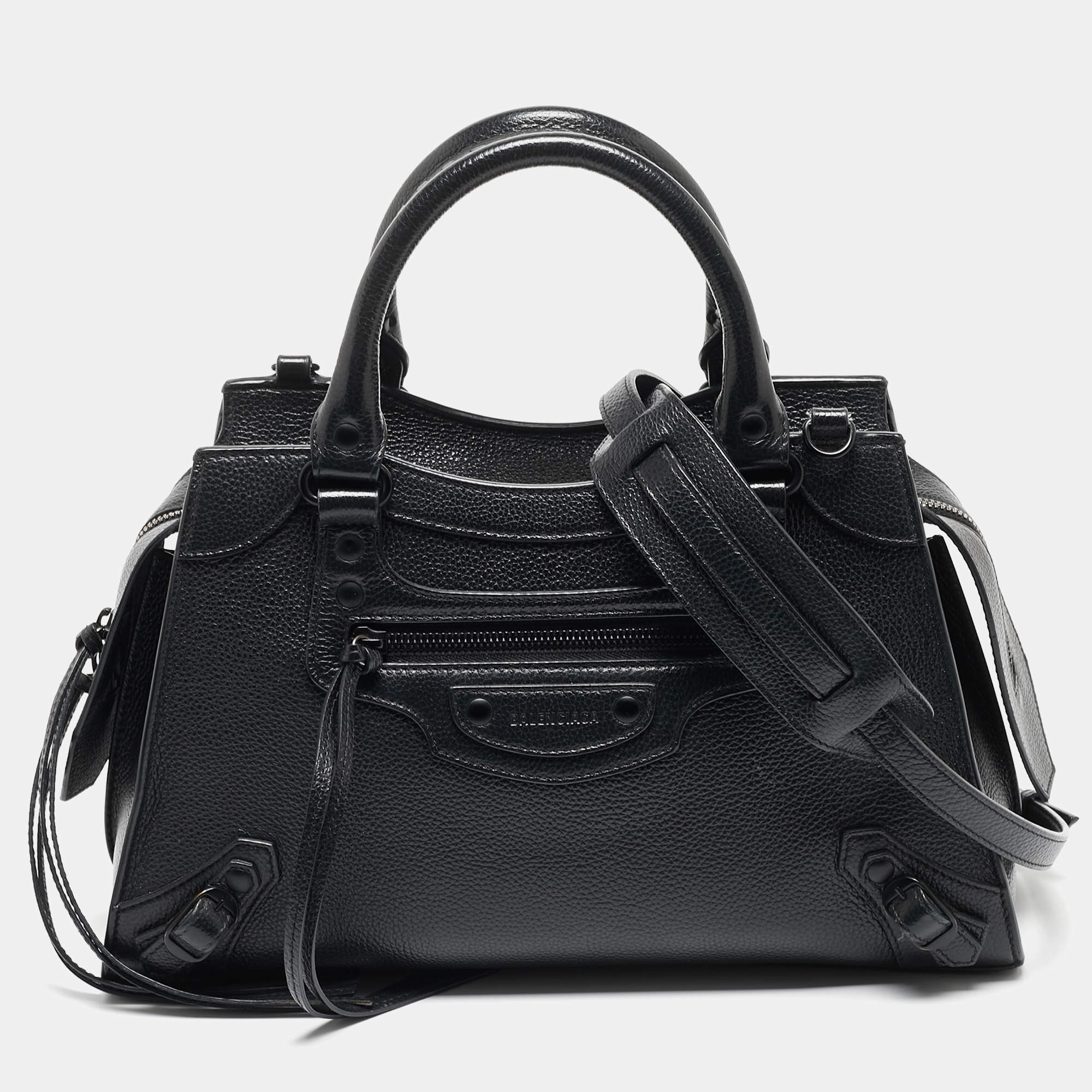 مملوكة مسبقًا Balenciaga Black Leather Small Neo Classic Tote