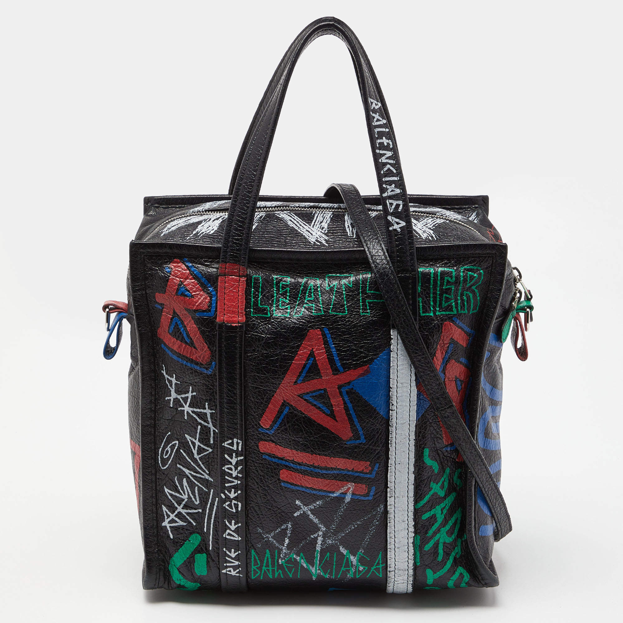 Balenciaga graffiti shopper best sale