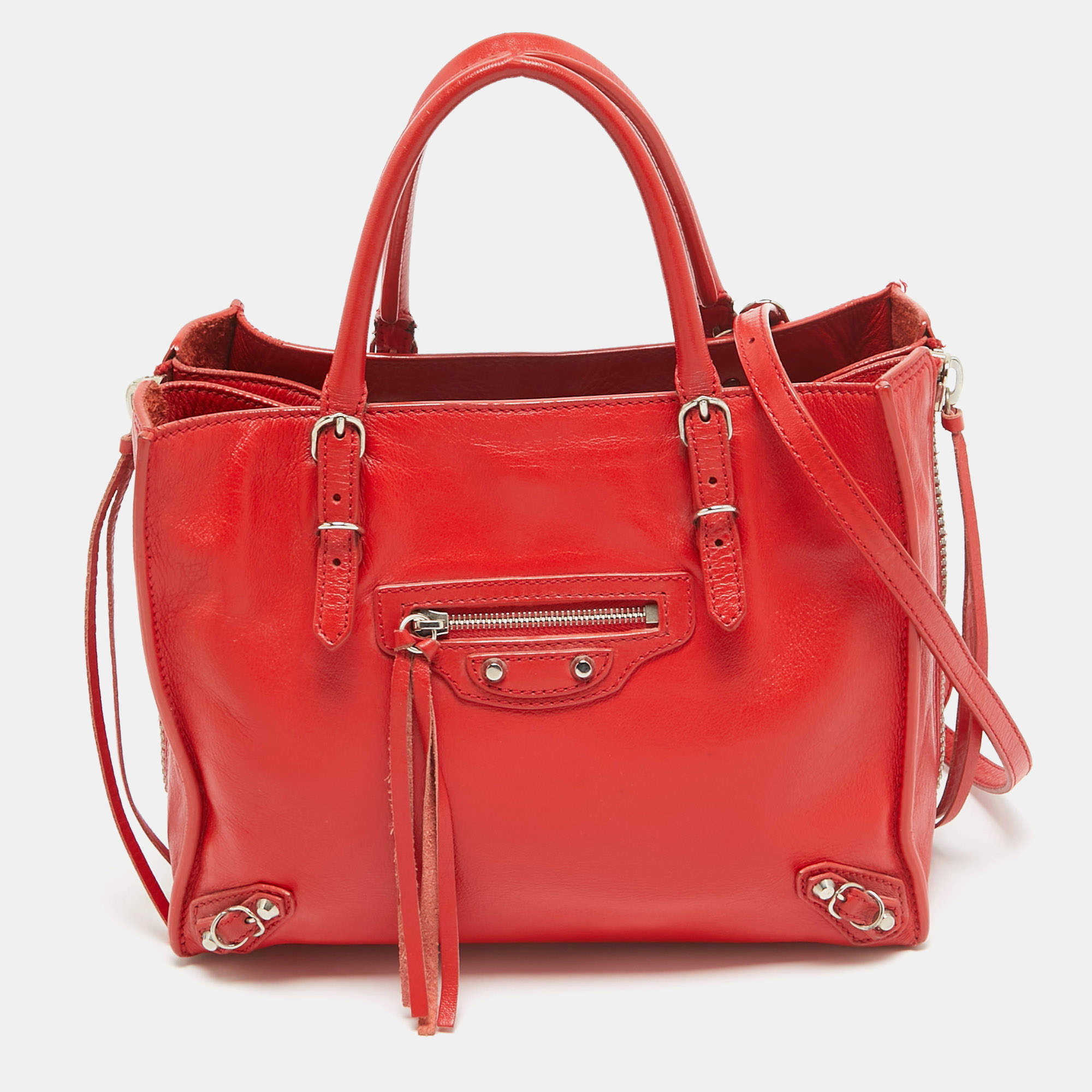 Balenciaga tote bag red online