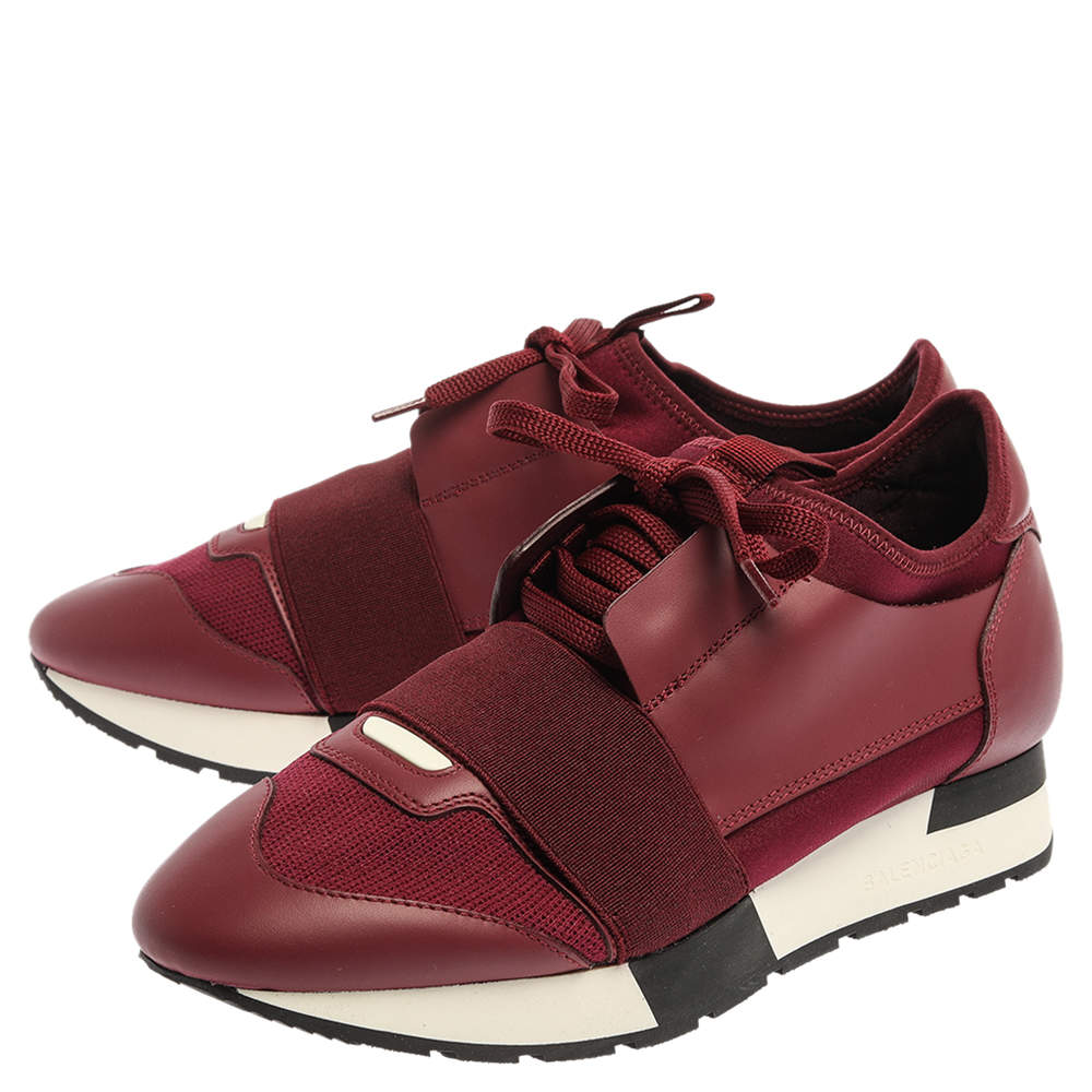 maroon balenciaga shoes