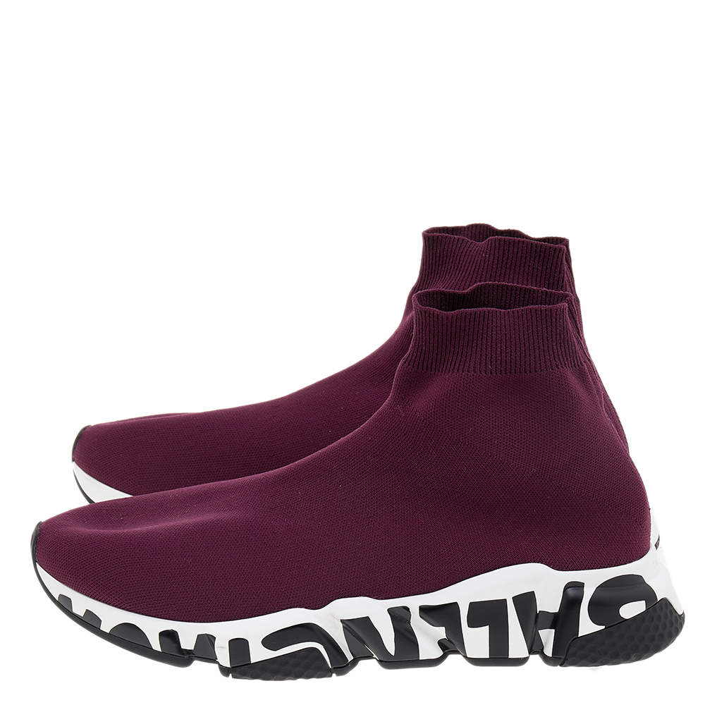 maroon balenciaga sneakers