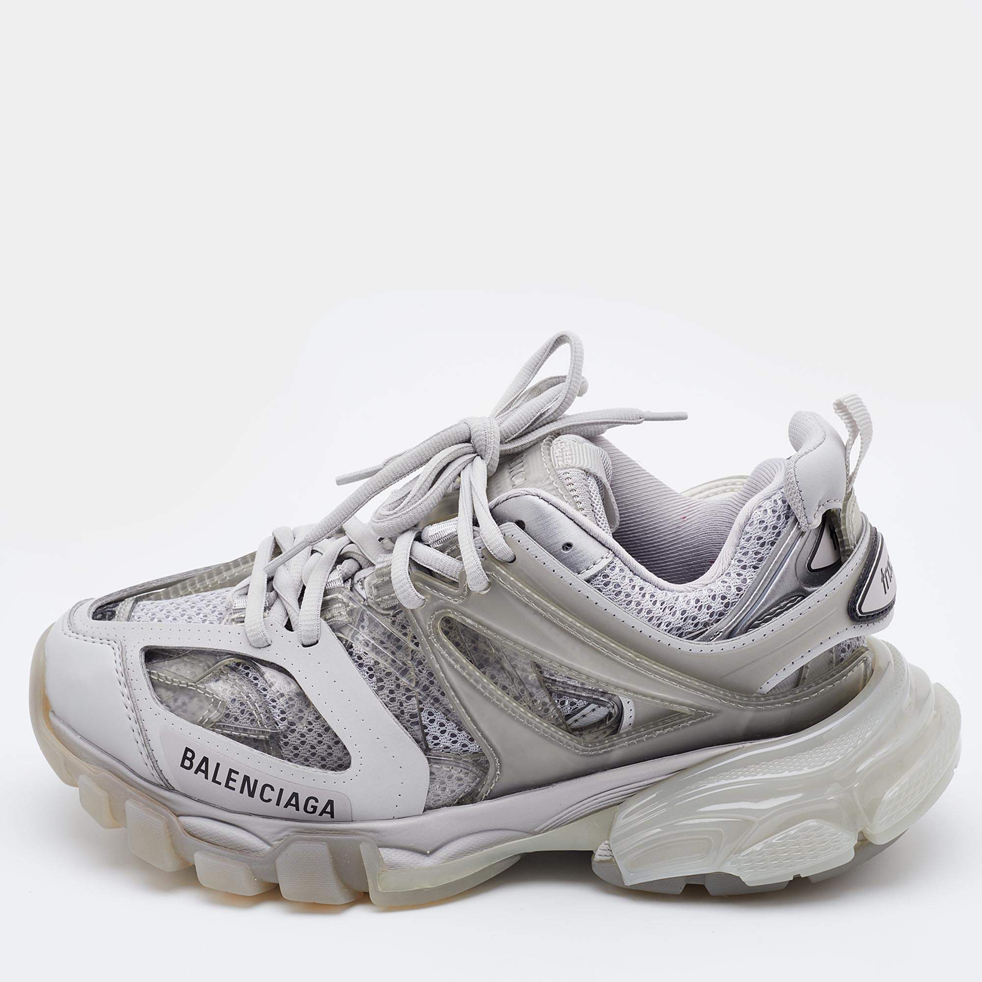 insulator Pump Preference Balenciaga White Mesh and Leather Track 2 Low Top Sneakers Size 36  Balenciaga | TLC