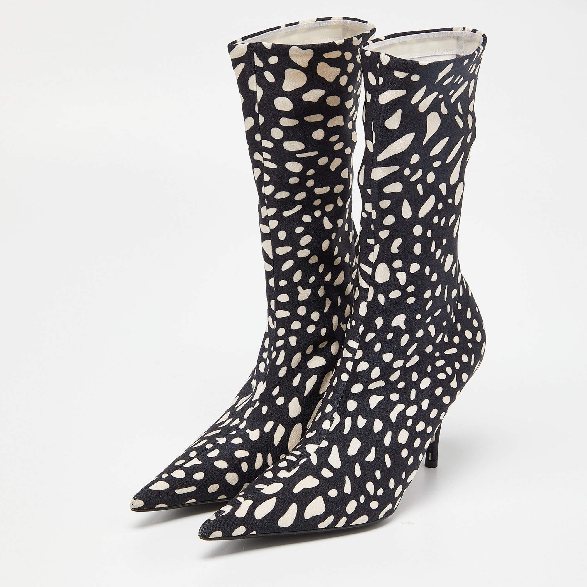 Balenciaga dollar store print boots