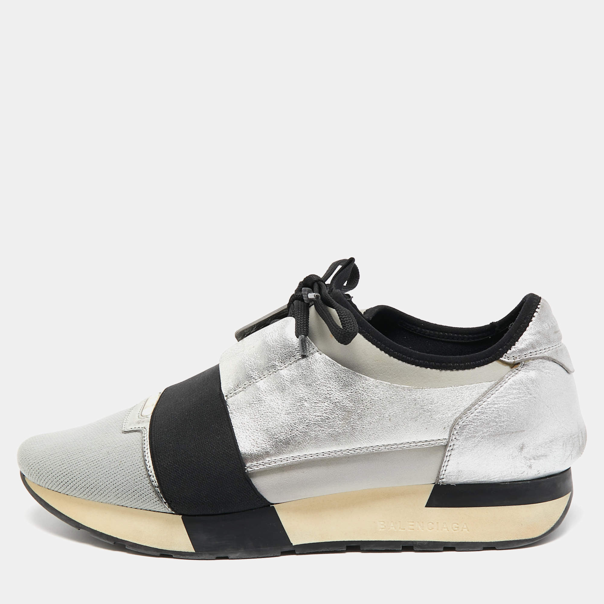 Balenciaga shoes womens store silver