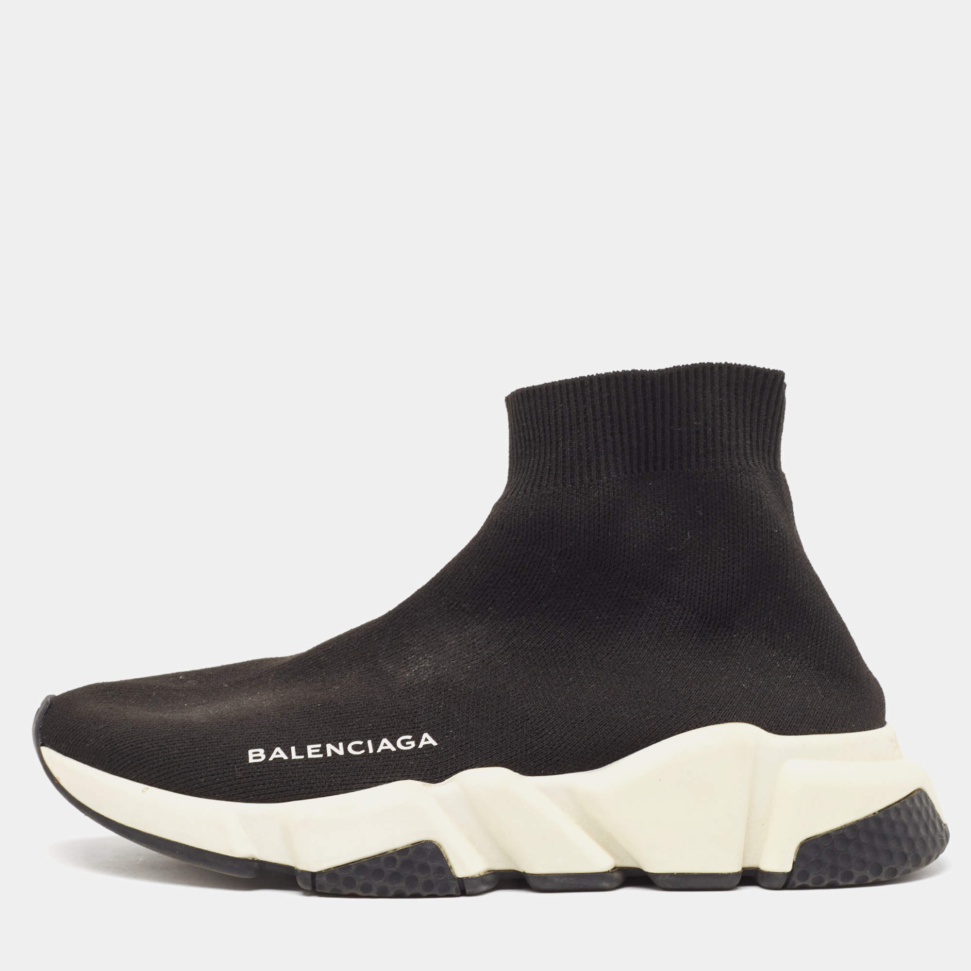 Balenciaga speed trainer mid black best sale