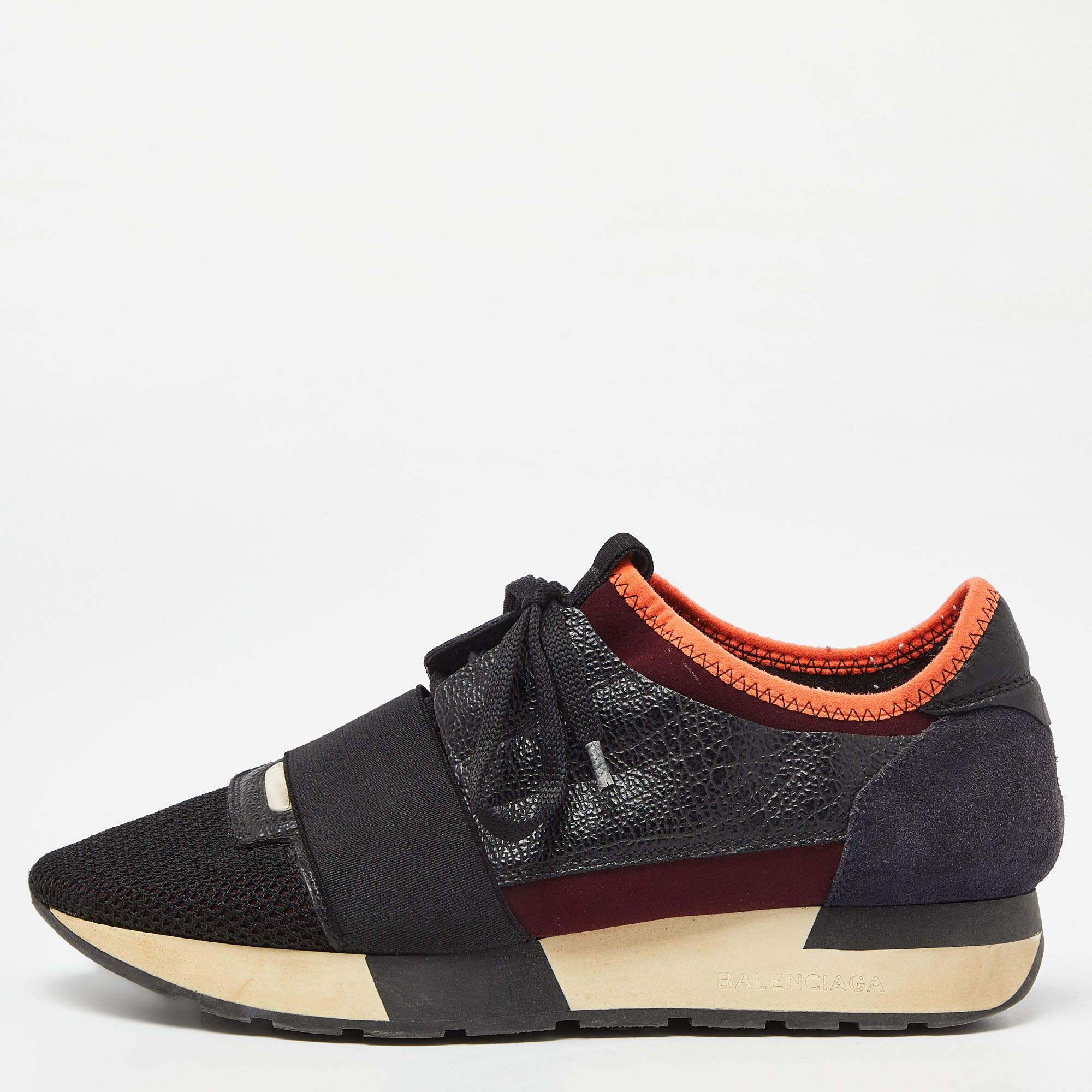 スニーカー BALENCIAGA Black Mesh And Rubber Runner Sneakers Men's Runner Sneaker in Black | Balenciaga US