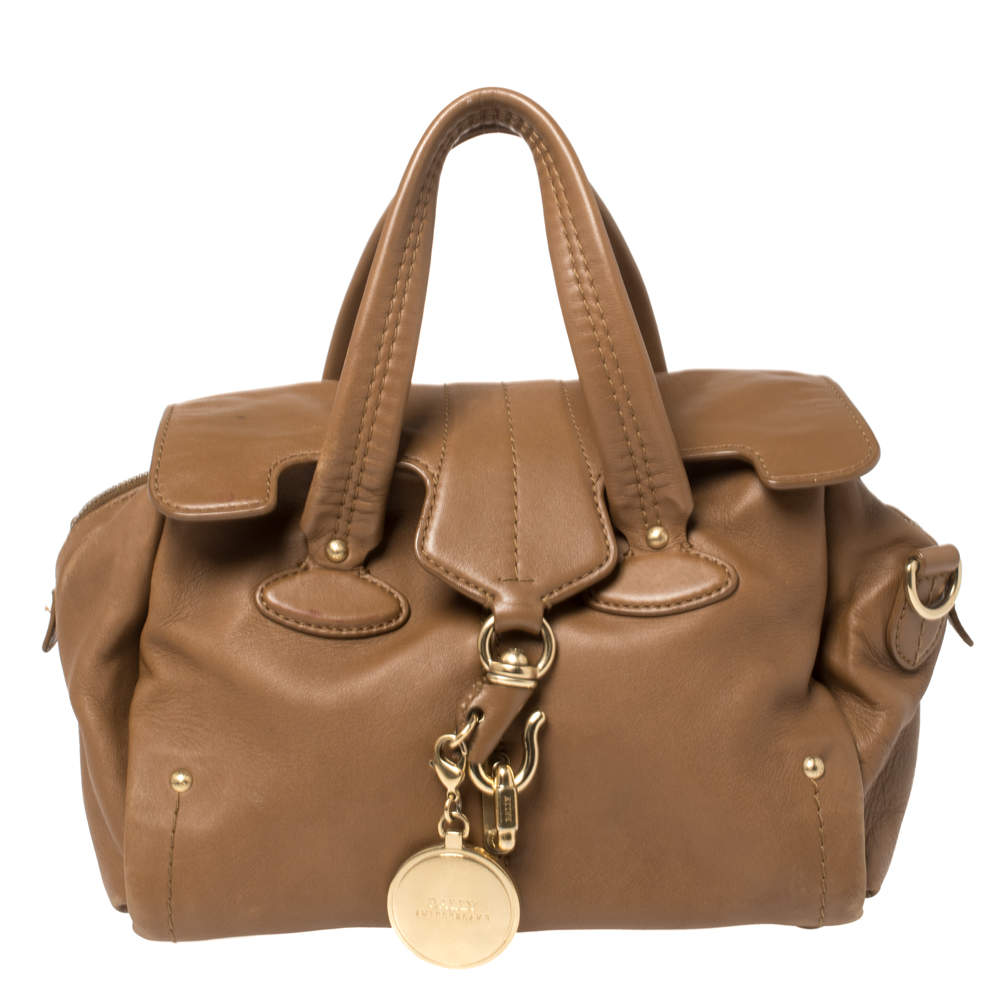Pre Owned Bally Brown Leather Madrielle Satchel