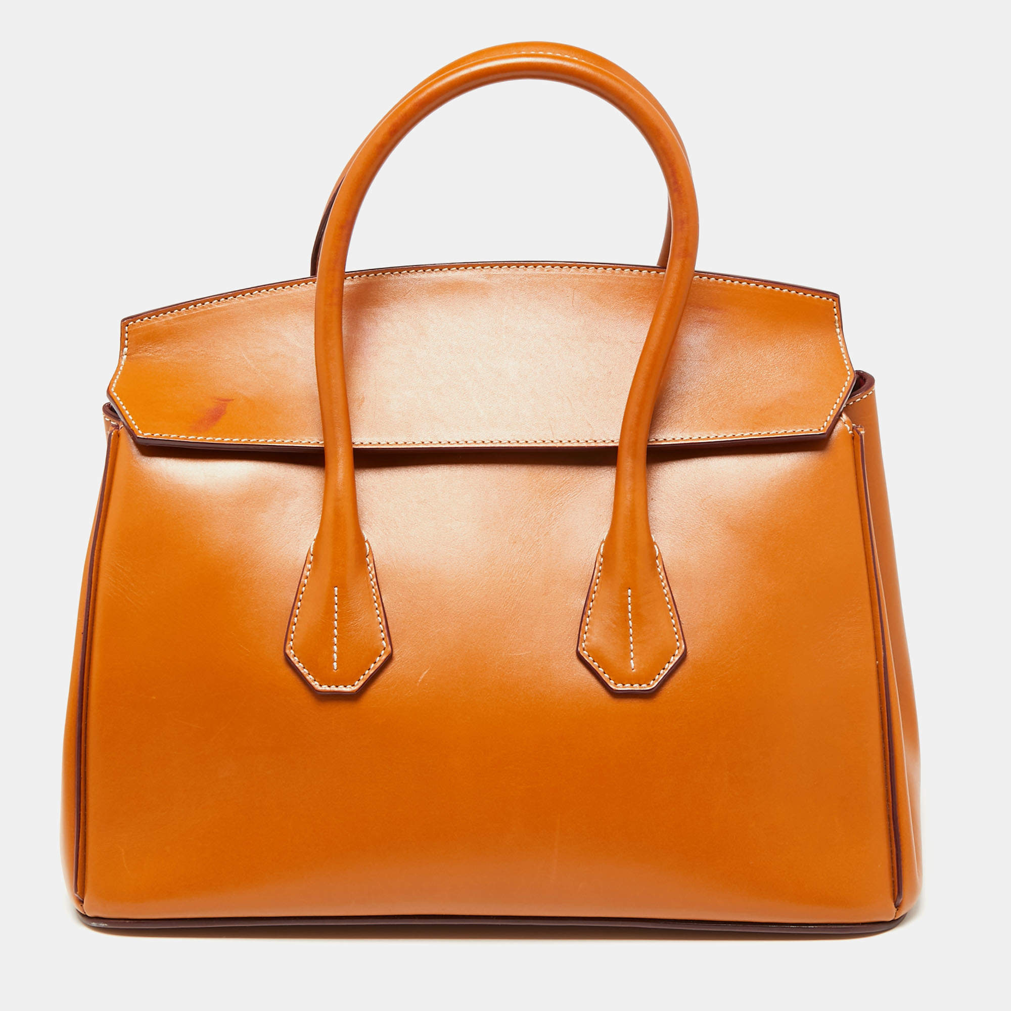 Pre Owned Bally Tan Leather Sommet Satchels 