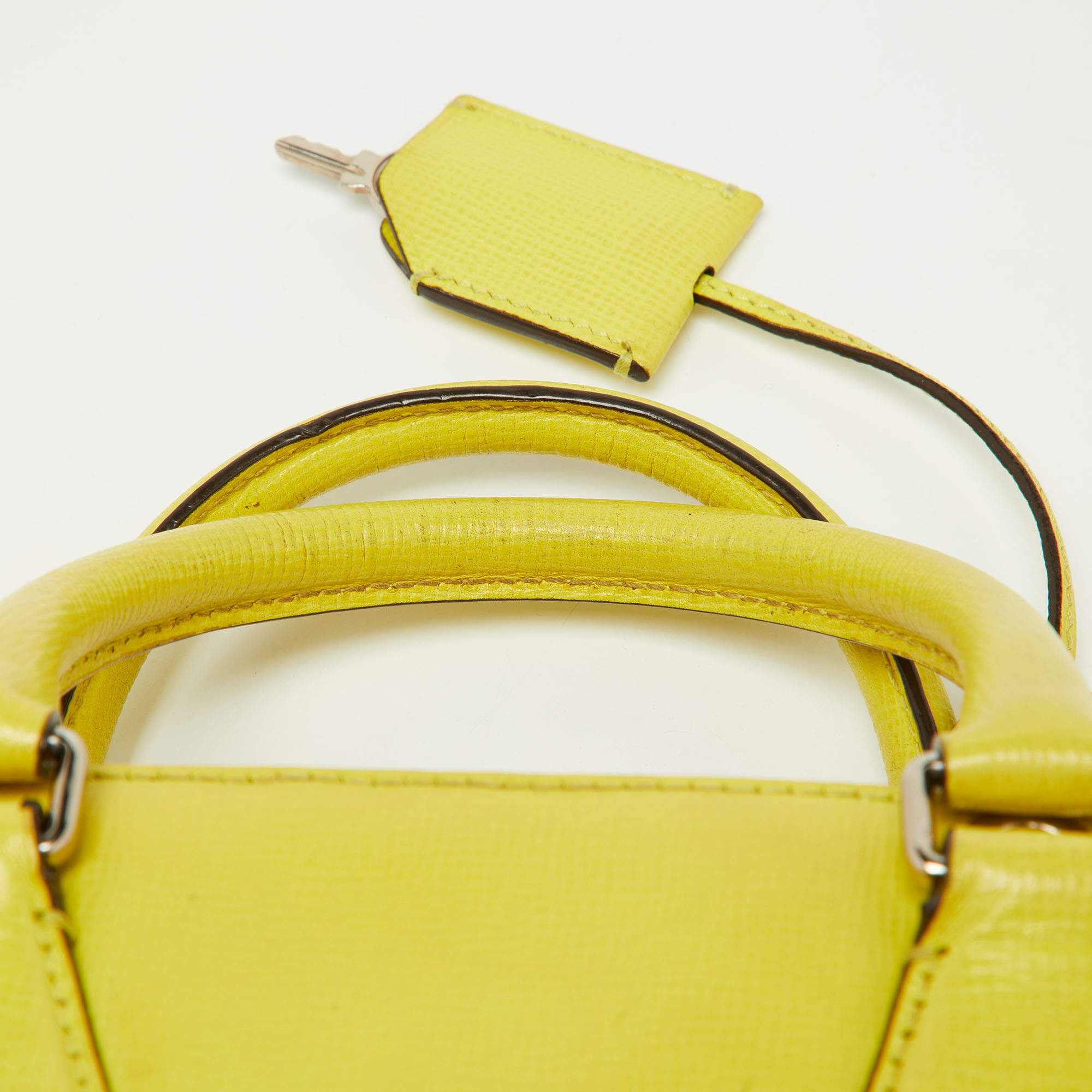 Bally Light Yellow Leather Zip Shoulder Bag Bally | TLC
