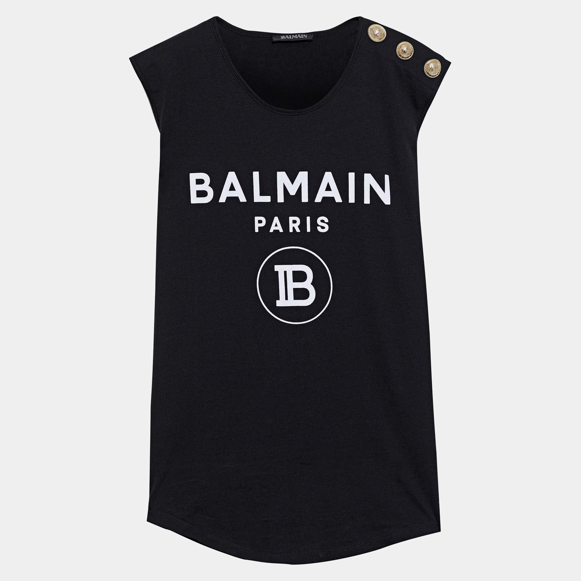 Balmain Cotton Sleeveless Top 34