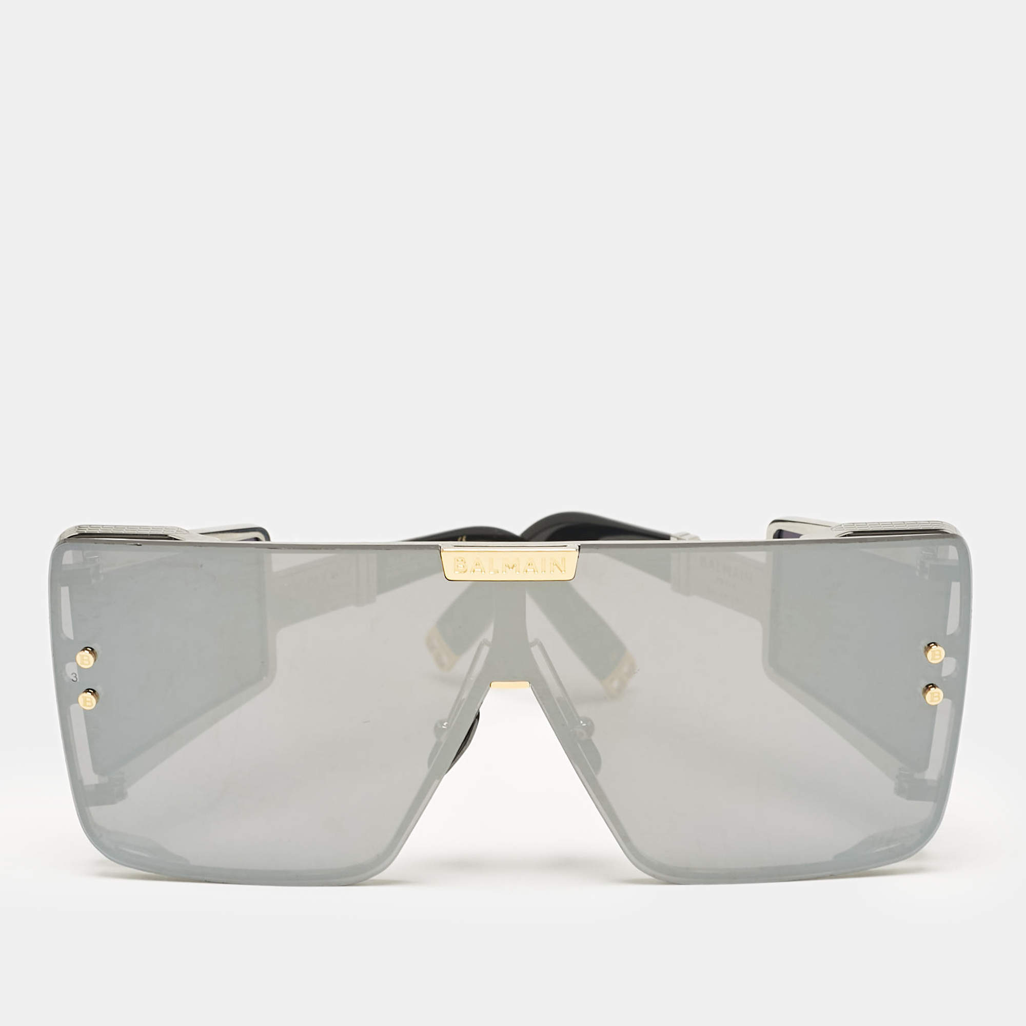 Balmain Black Limited Edition 082/450 Wonder Boy Shield Sunglasses