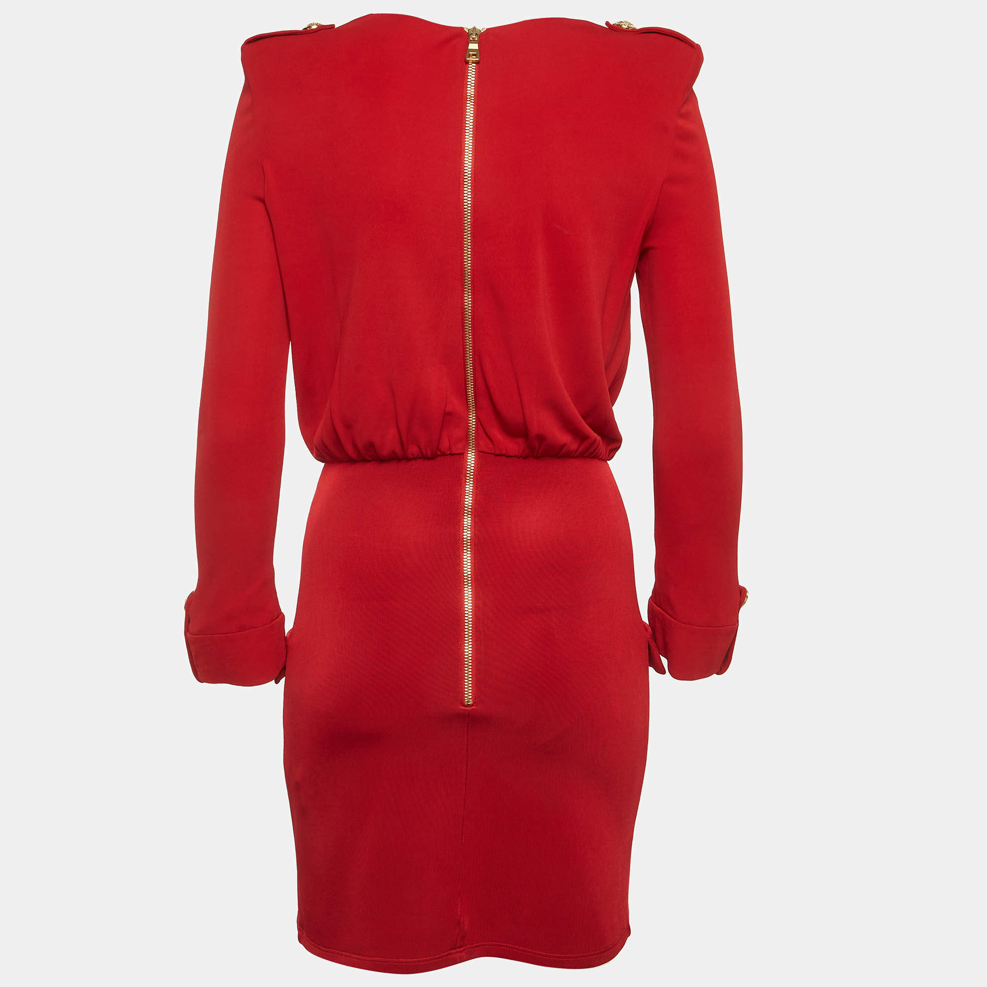 knee length dresses for ladies Balmain Deep V-Neck White Cocktail Knit Dress  Runway Catalog