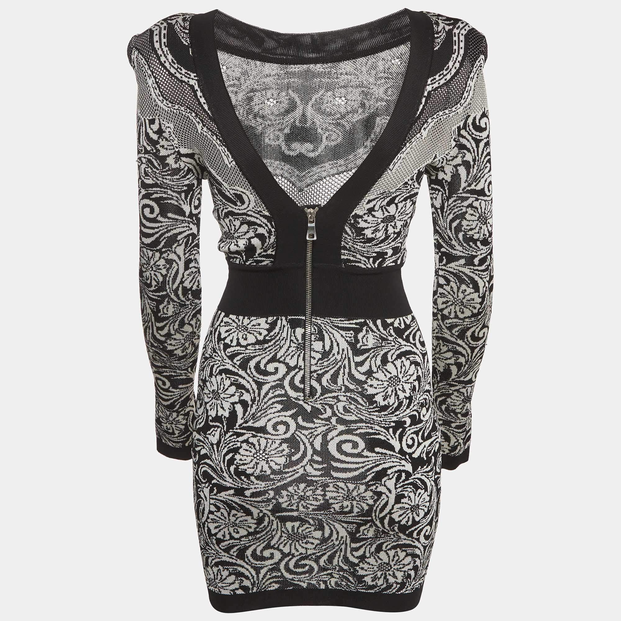 balmain black white dress Dress woman Balmain