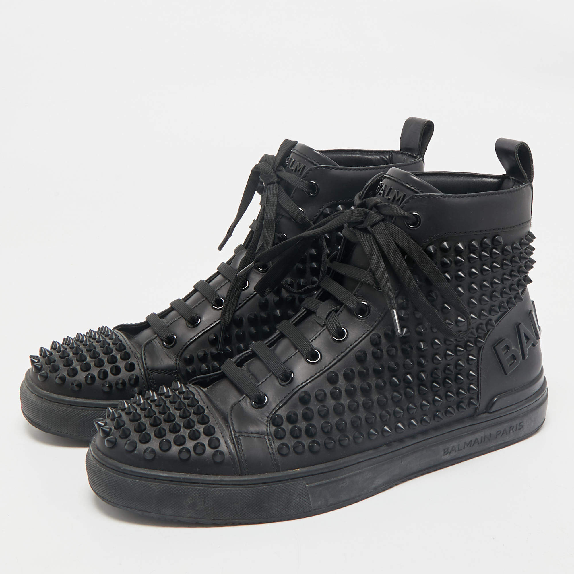 関税送料込 BALMAIN Wavy Sneaker Balmain Sneakers with logo - BeyondStyle