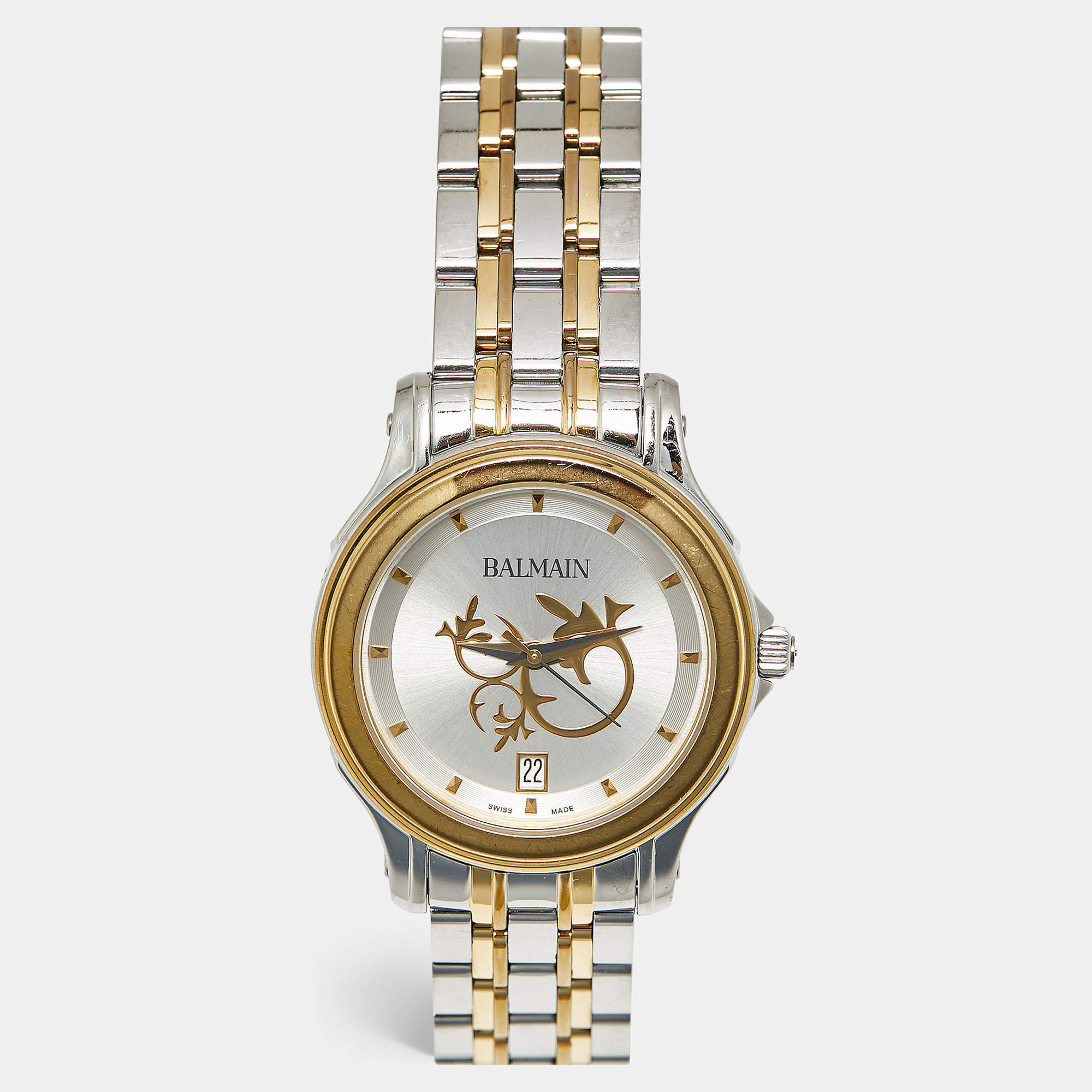 مملوكة مسبقًا ساعة يد نسائية بالمان كلاسيك بي1852.39.16 ستانلس ستيل لونين فضية 34 مم