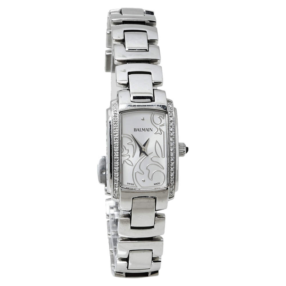 respektfuld nøje Bemyndigelse Pierre Balmain White Stainless Steel Diamonds 3655 Women's Wristwatch 19 x  27 mm Balmain | TLC