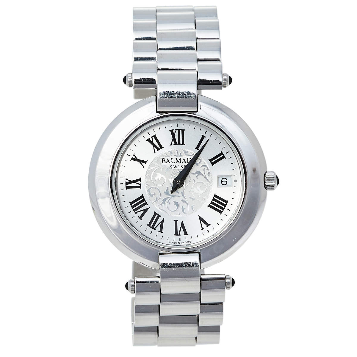 مملوكة مسبقًا Balmain Silver Stainless Steel 2101 Quartz Women's Wristwatch 35 mm