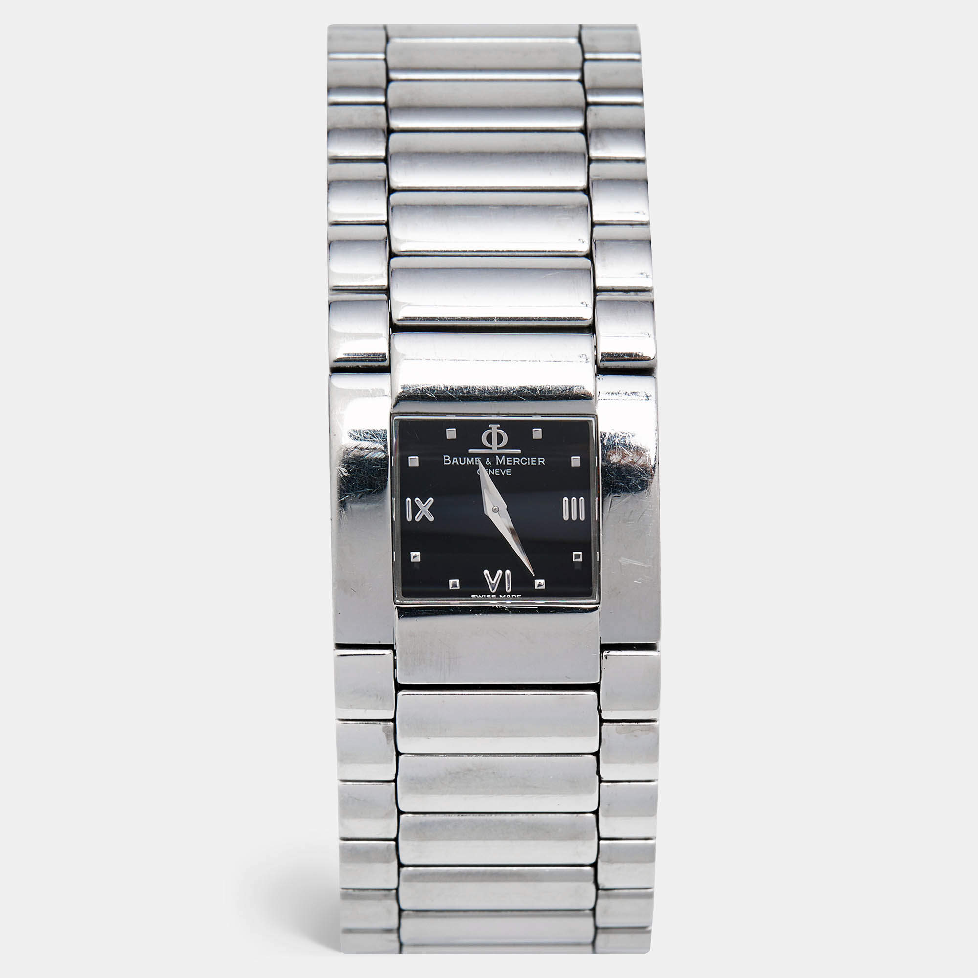 Baume & Mercier Black Stainless Steel Catwalk MV045197 Women's Wristwatch 24 mm