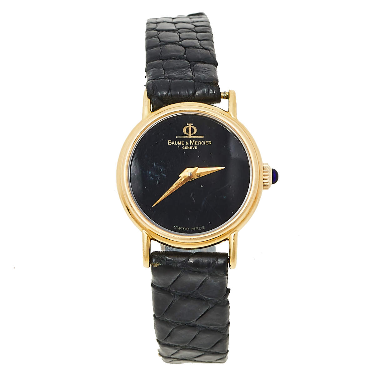 Baume & Mercier Black Gold-Plated Women's Wristwatch 21 mm Baume ...