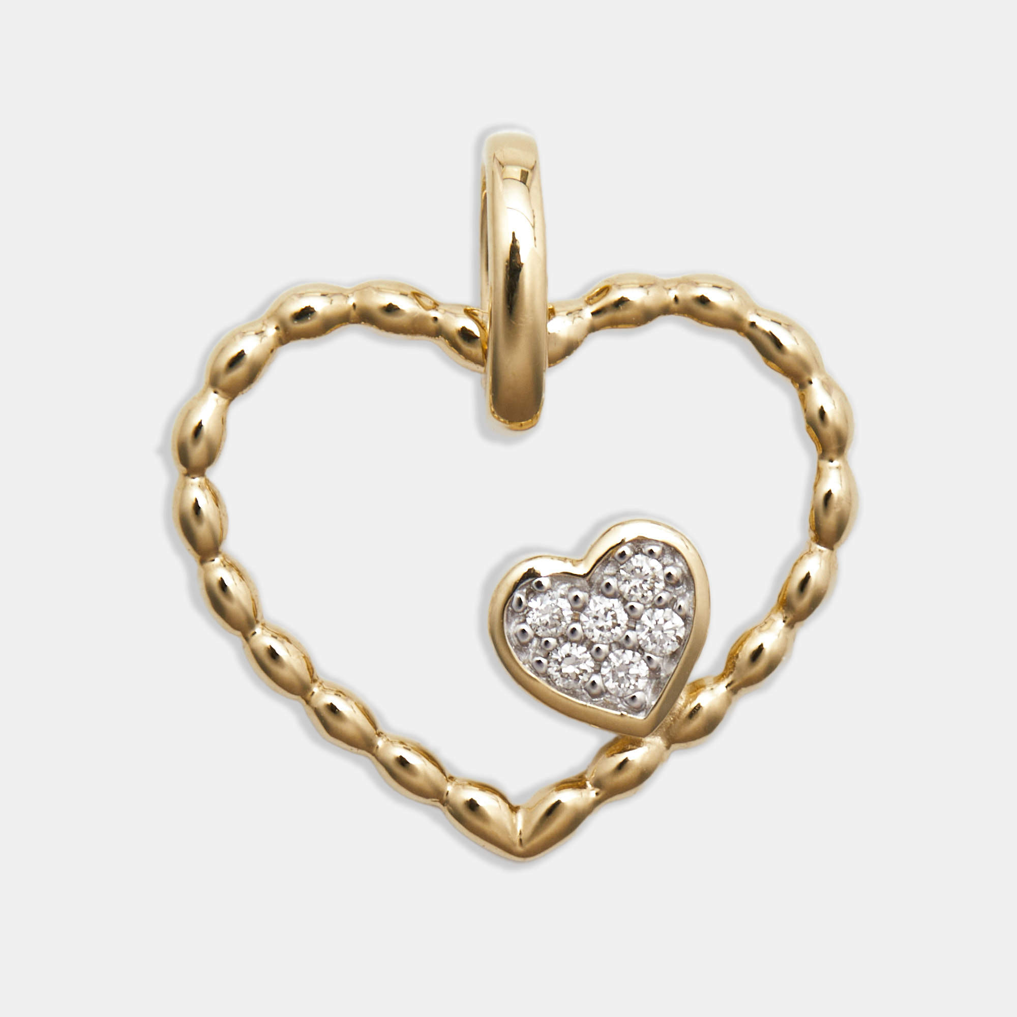 Bernhard H. Mayer Amore Twin Diamond 18k Yellow/White Gold Pendant 