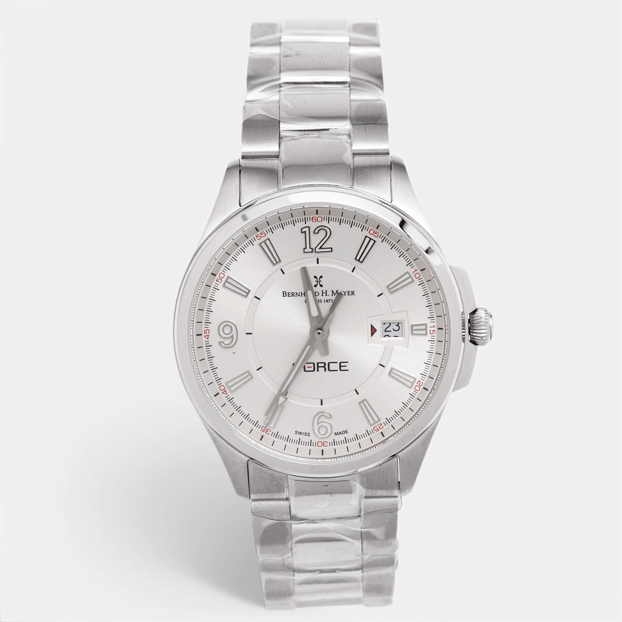 Bernhard H. Mayer Silver White Stainless Steel Force Artemis Women's Wristwatch 37 mm