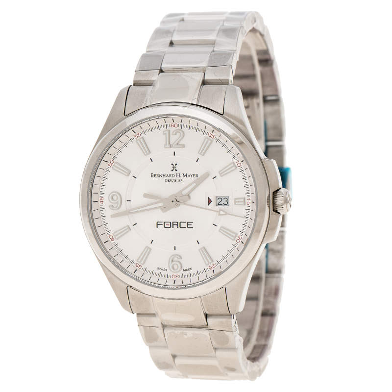 Bernhard H. Mayer Silver White Stainless Steel Force Artemis Women's Wristwatch 37 mm