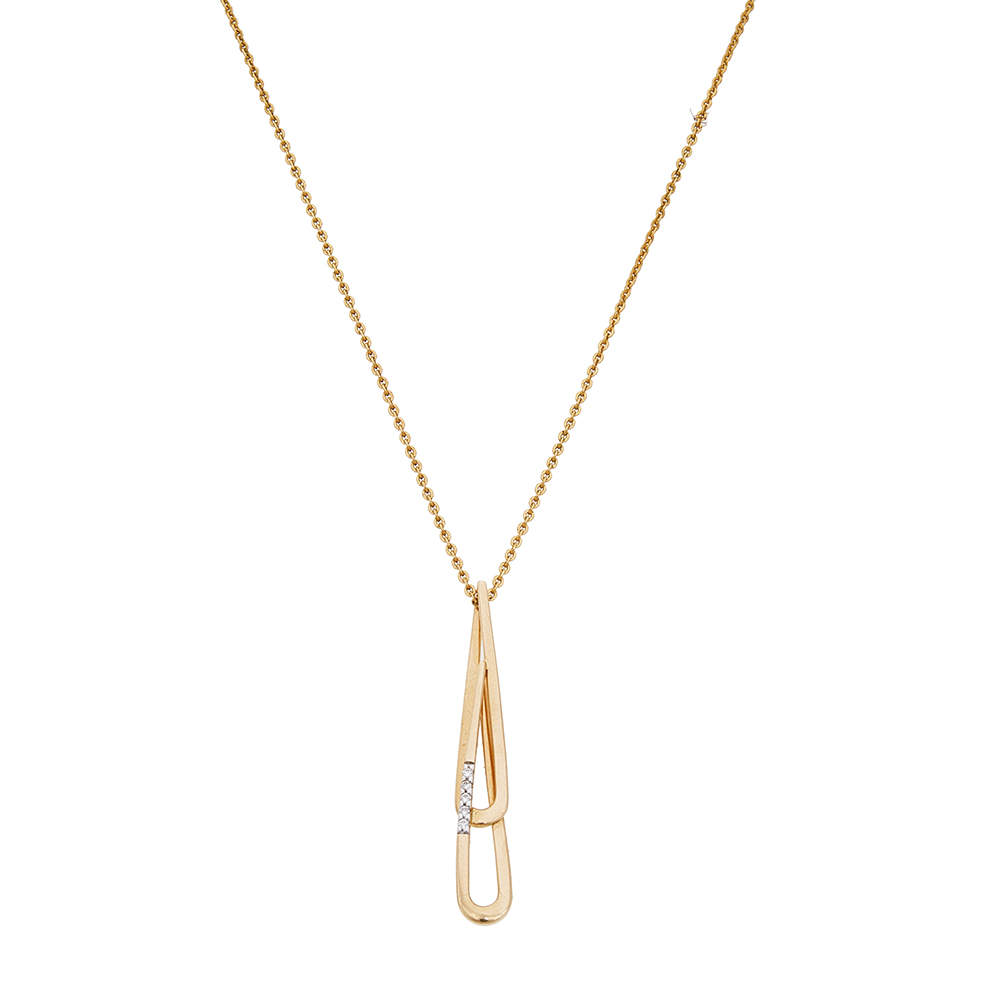 Bernhard H. Mayer Golden Comets Diamond 18K Two Tone Gold Pendant